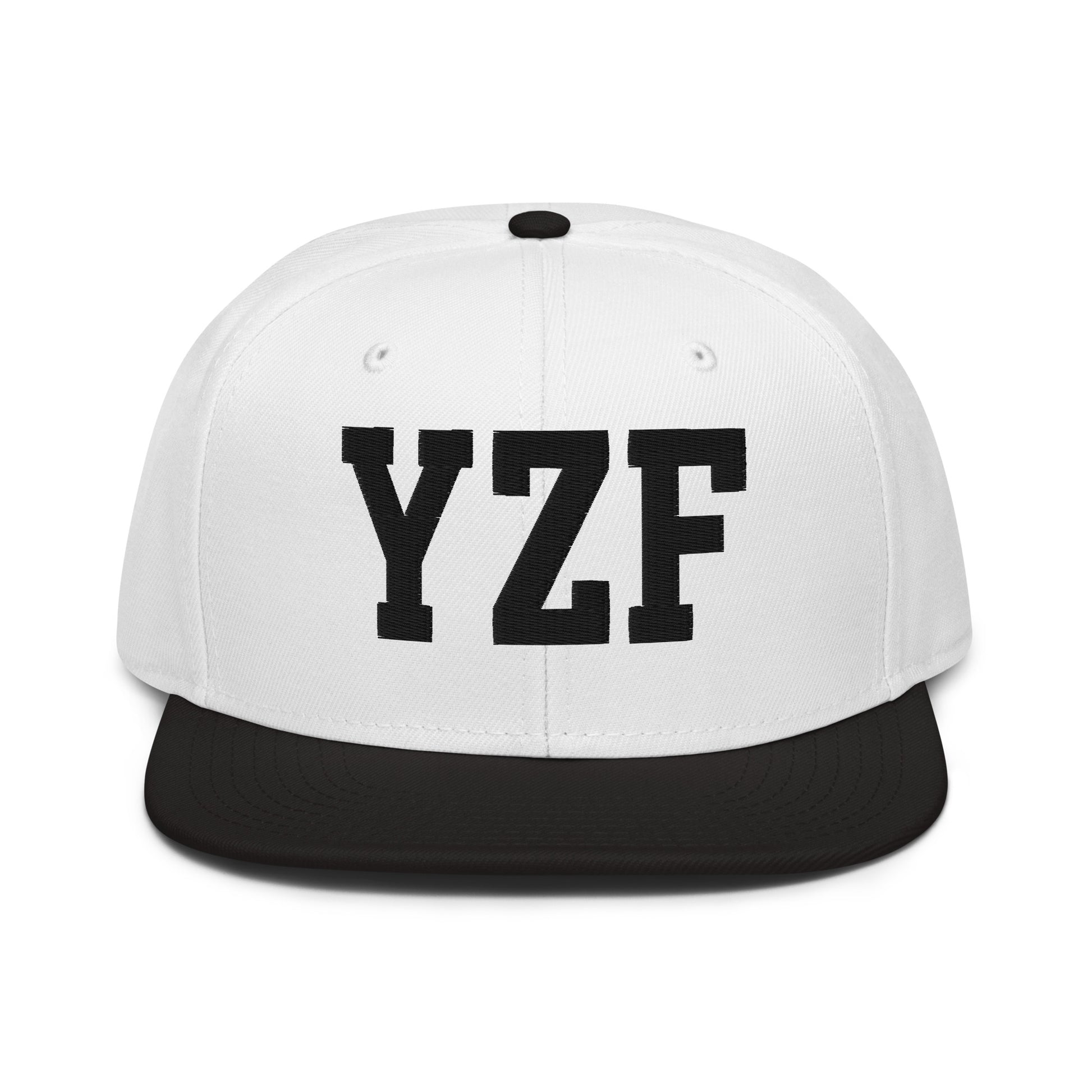 College-Style Wool-Blend Snapback Hat • Black • YZF Yellowknife • YHM Designs - Image 23