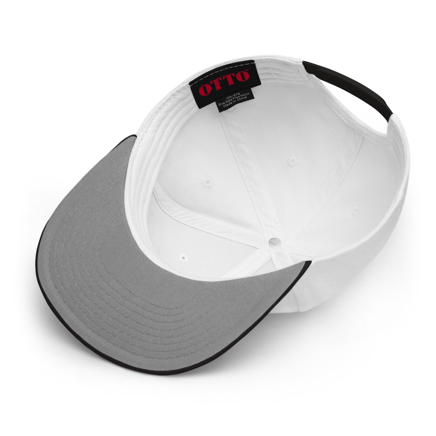 College-Style Wool-Blend Snapback Hat • Black • YQT Thunder Bay • YHM Designs - Image 04