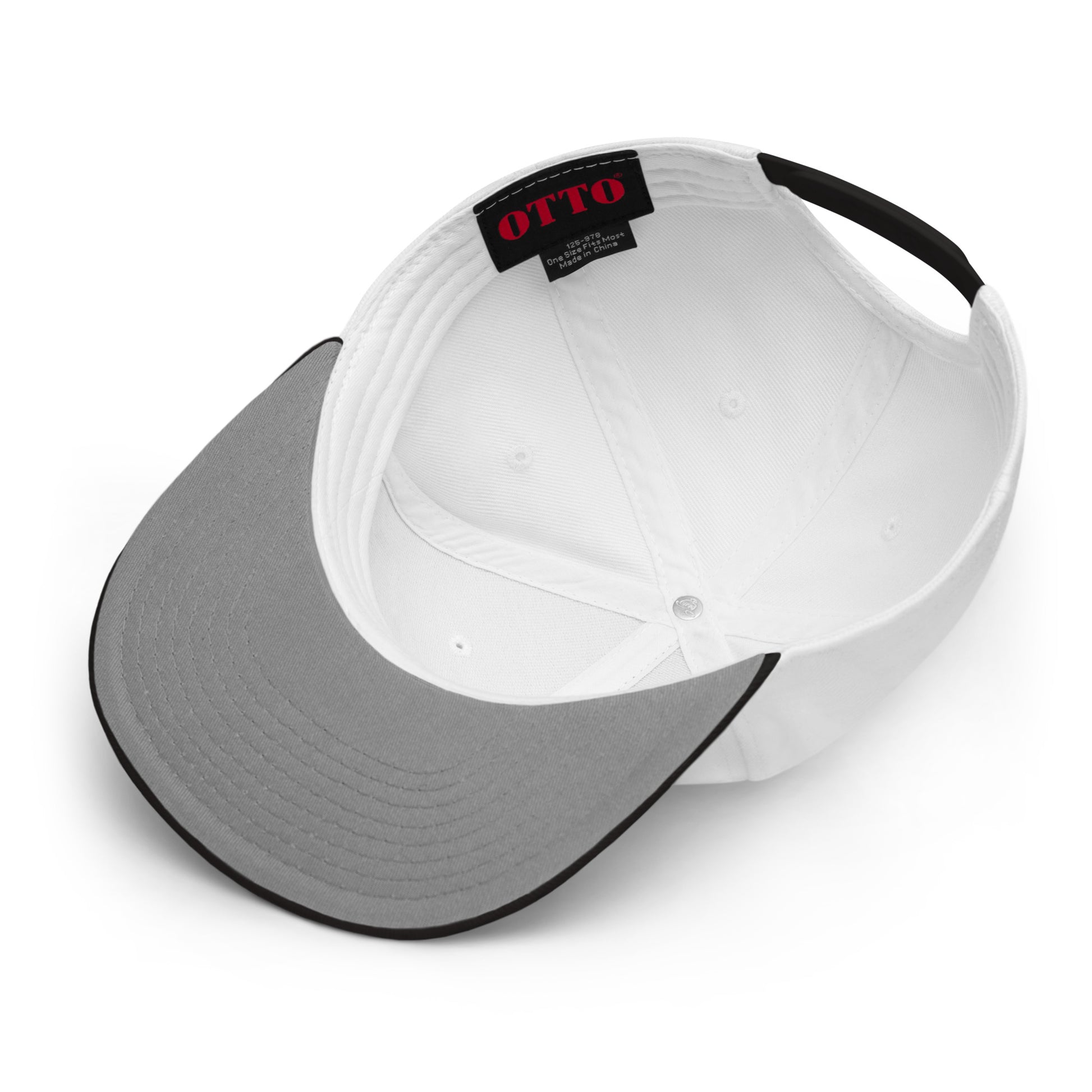 College-Style Wool-Blend Snapback Hat • Black • YQT Thunder Bay • YHM Designs - Image 04