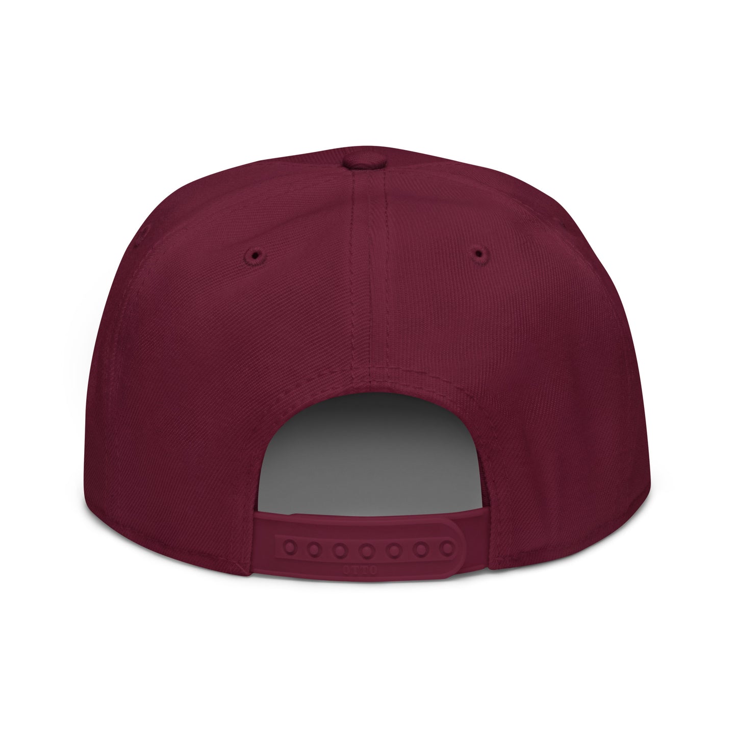 College-Style Wool-Blend Snapback Hat • Maroon • YQG Windsor • YHM Designs - Image 08
