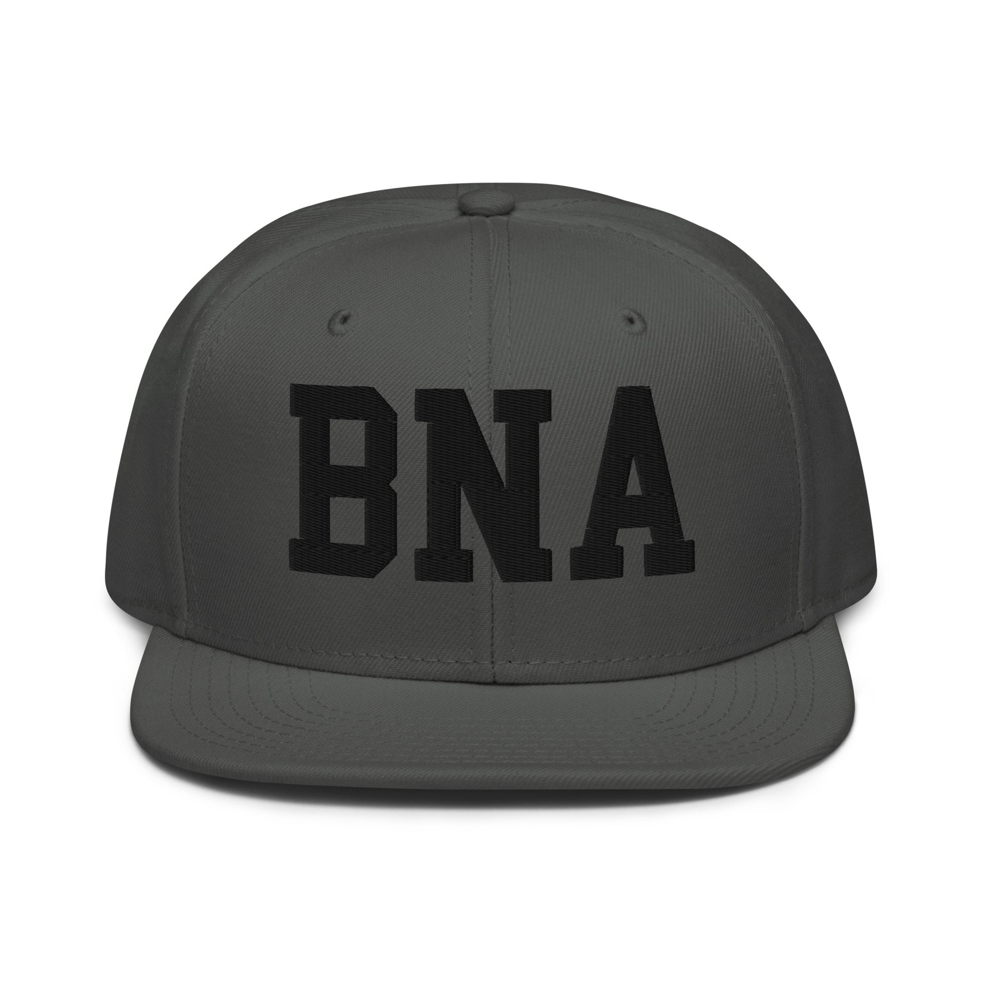 College-Style Wool-Blend Snapback Hat • Black • BNA Nashville • YHM Designs - Image 15