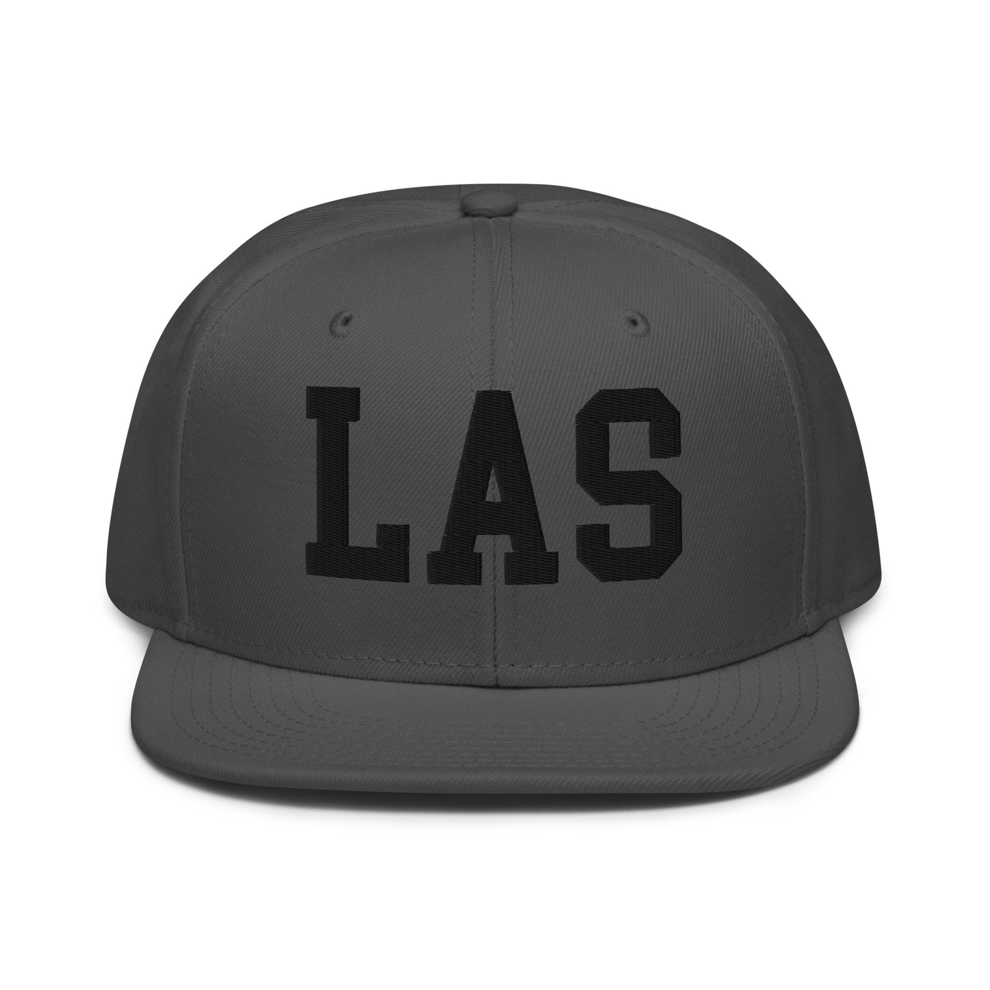 College-Style Wool-Blend Snapback Hat • Black • LAS Las Vegas • YHM Designs - Image 15