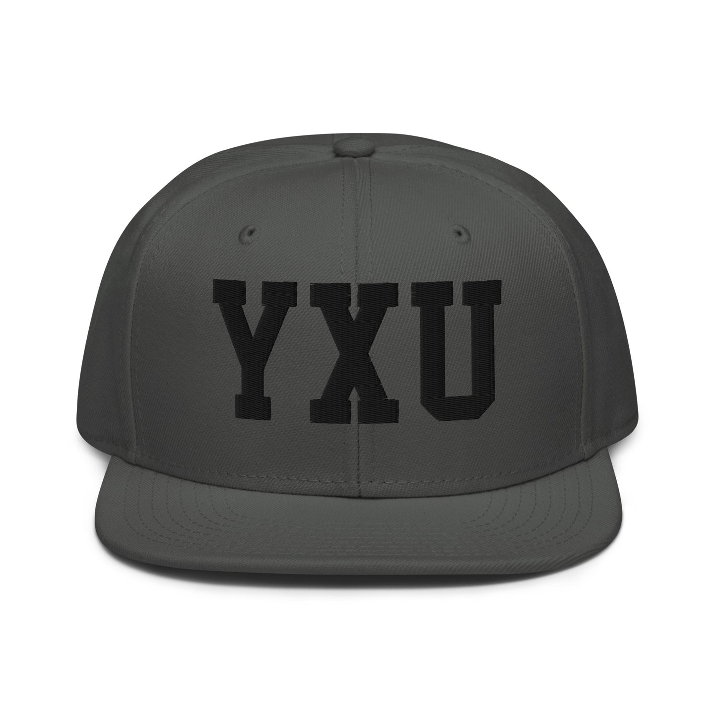 College-Style Wool-Blend Snapback Hat • Black • YXU London • YHM Designs - Image 15