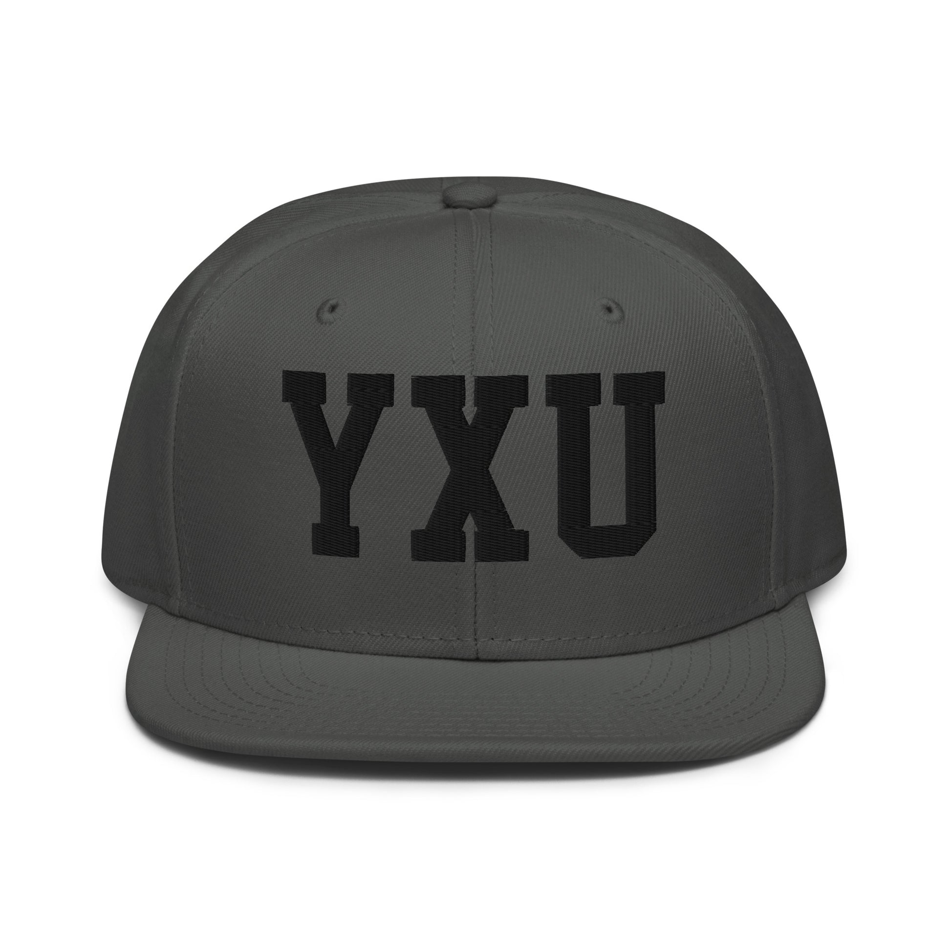 College-Style Wool-Blend Snapback Hat • Black • YXU London • YHM Designs - Image 15