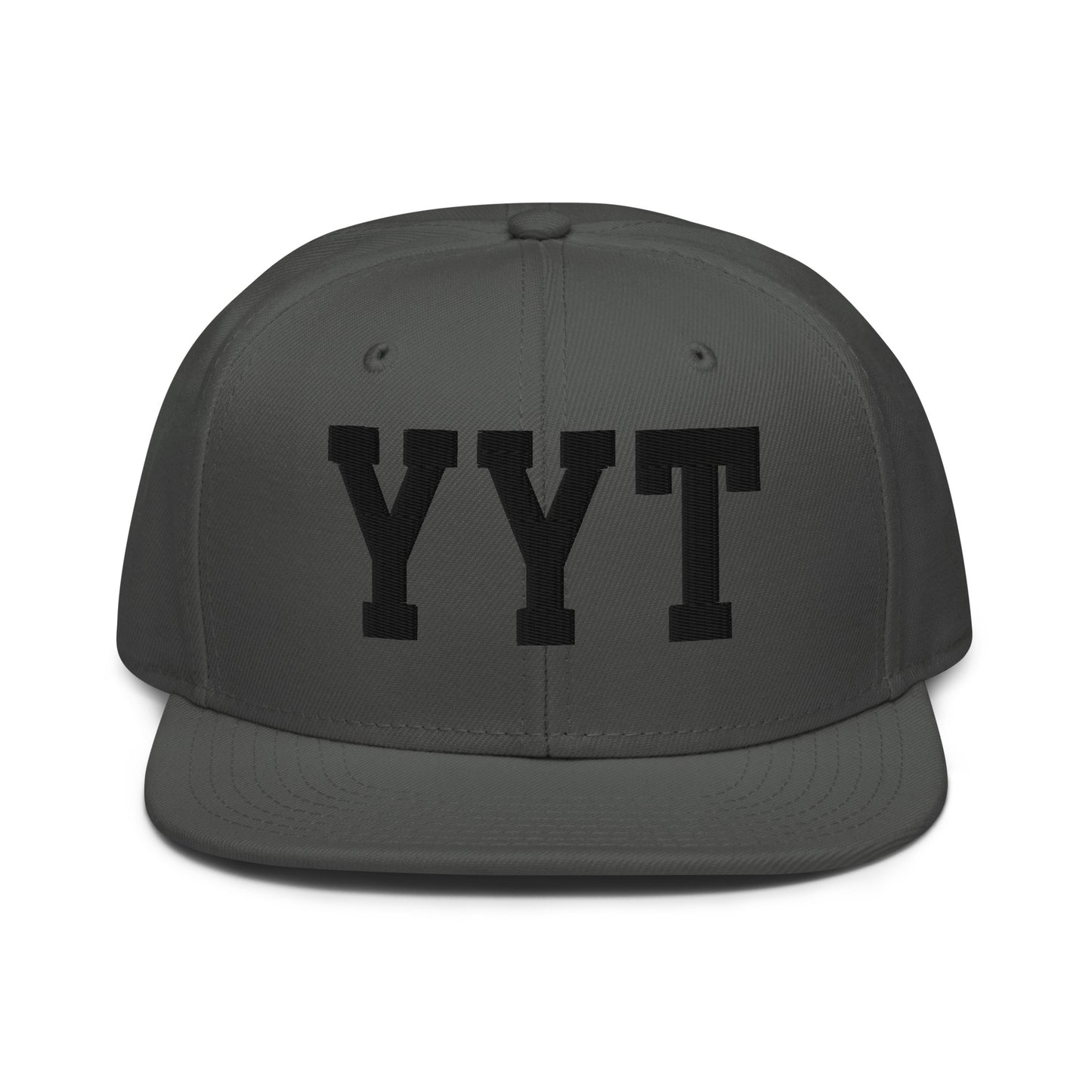 College-Style Wool-Blend Snapback Hat • Black • YYT St. John's • YHM Designs - Image 15