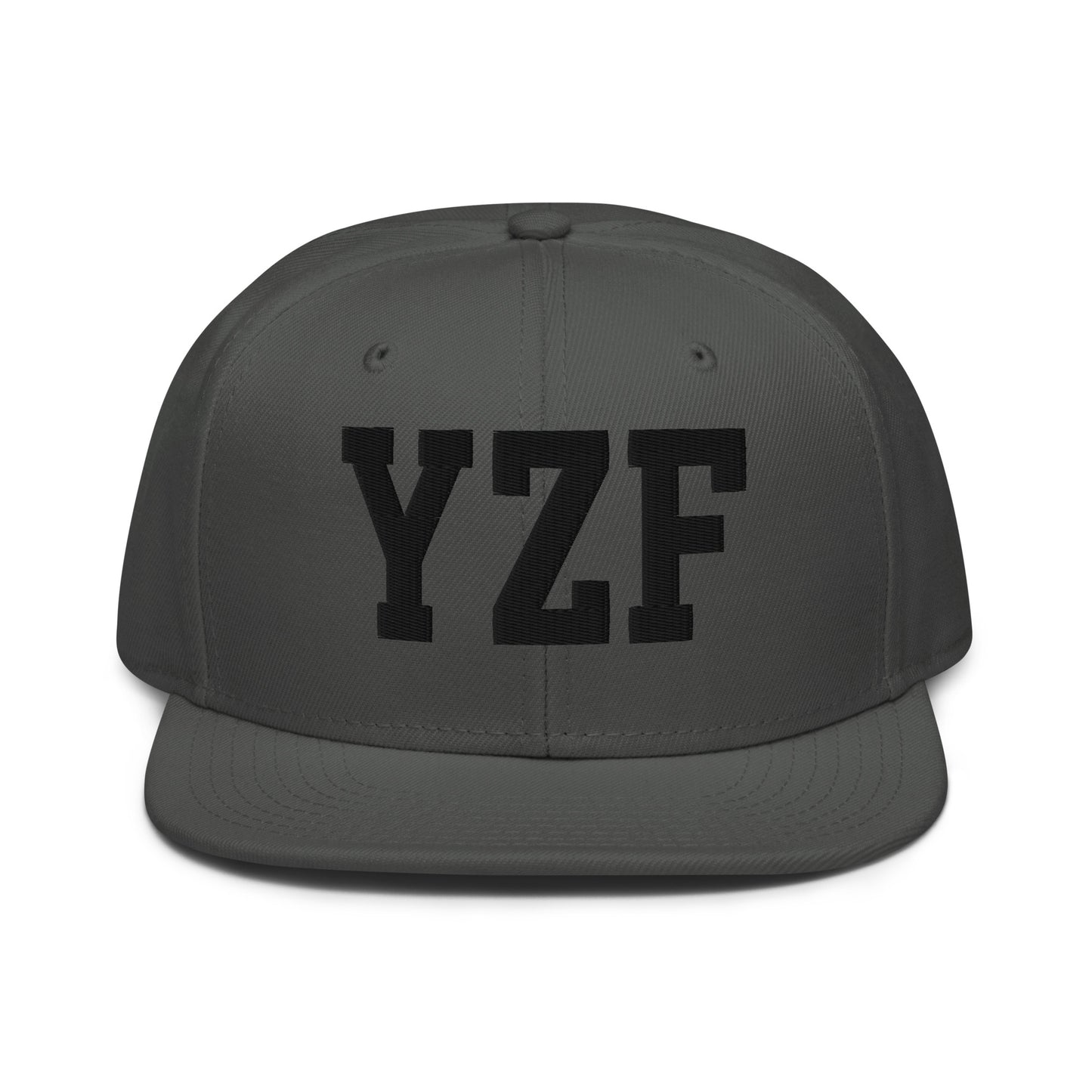 College-Style Wool-Blend Snapback Hat • Black • YZF Yellowknife • YHM Designs - Image 15