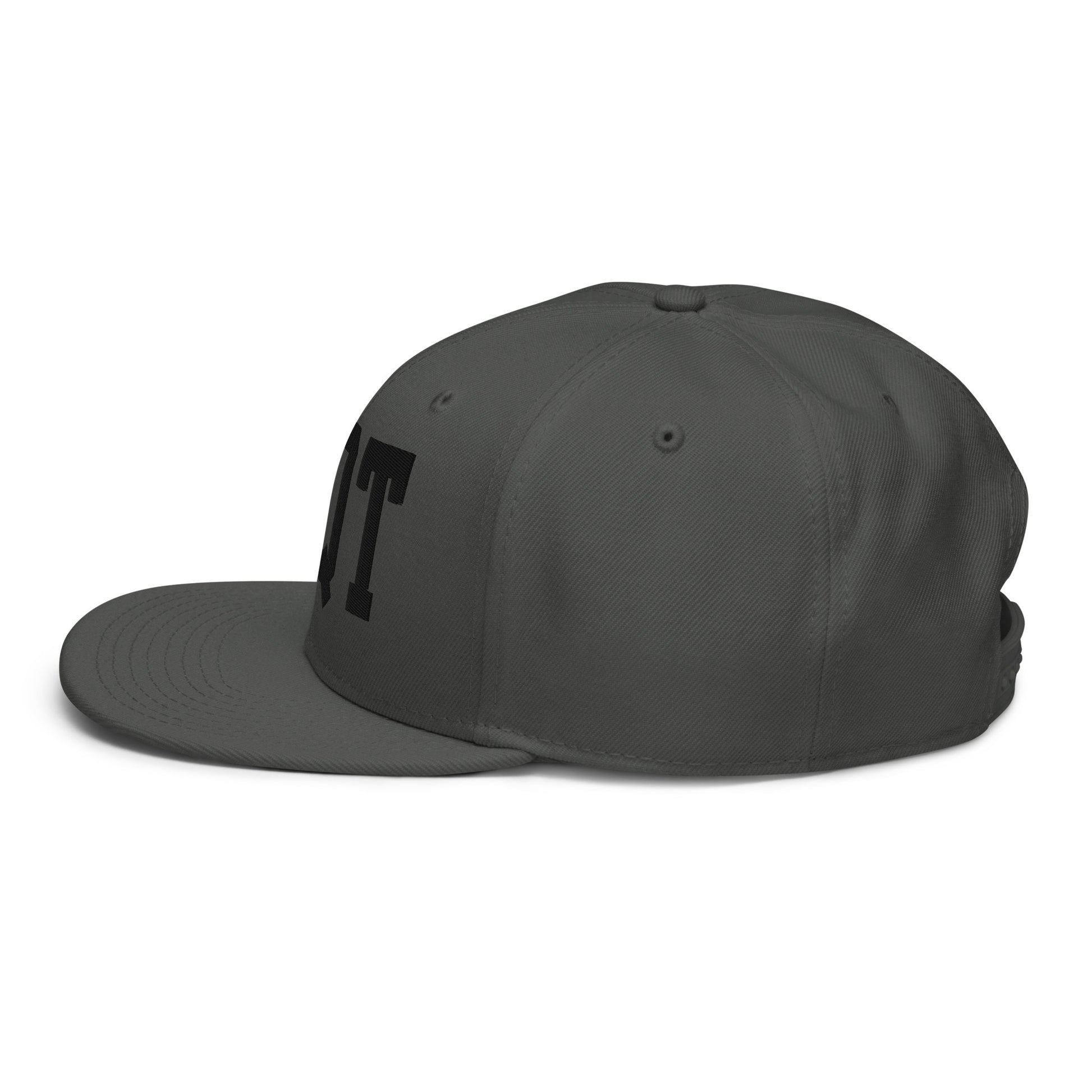 College-Style Wool-Blend Snapback Hat • Black • YQT Thunder Bay • YHM Designs - Image 18