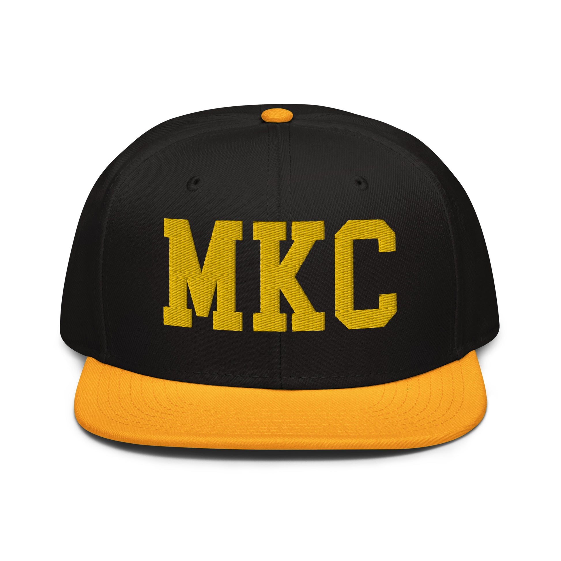 College-Style Wool-Blend Snapback Hat • Gold • MIA Miami • YHM Designs - Image 07