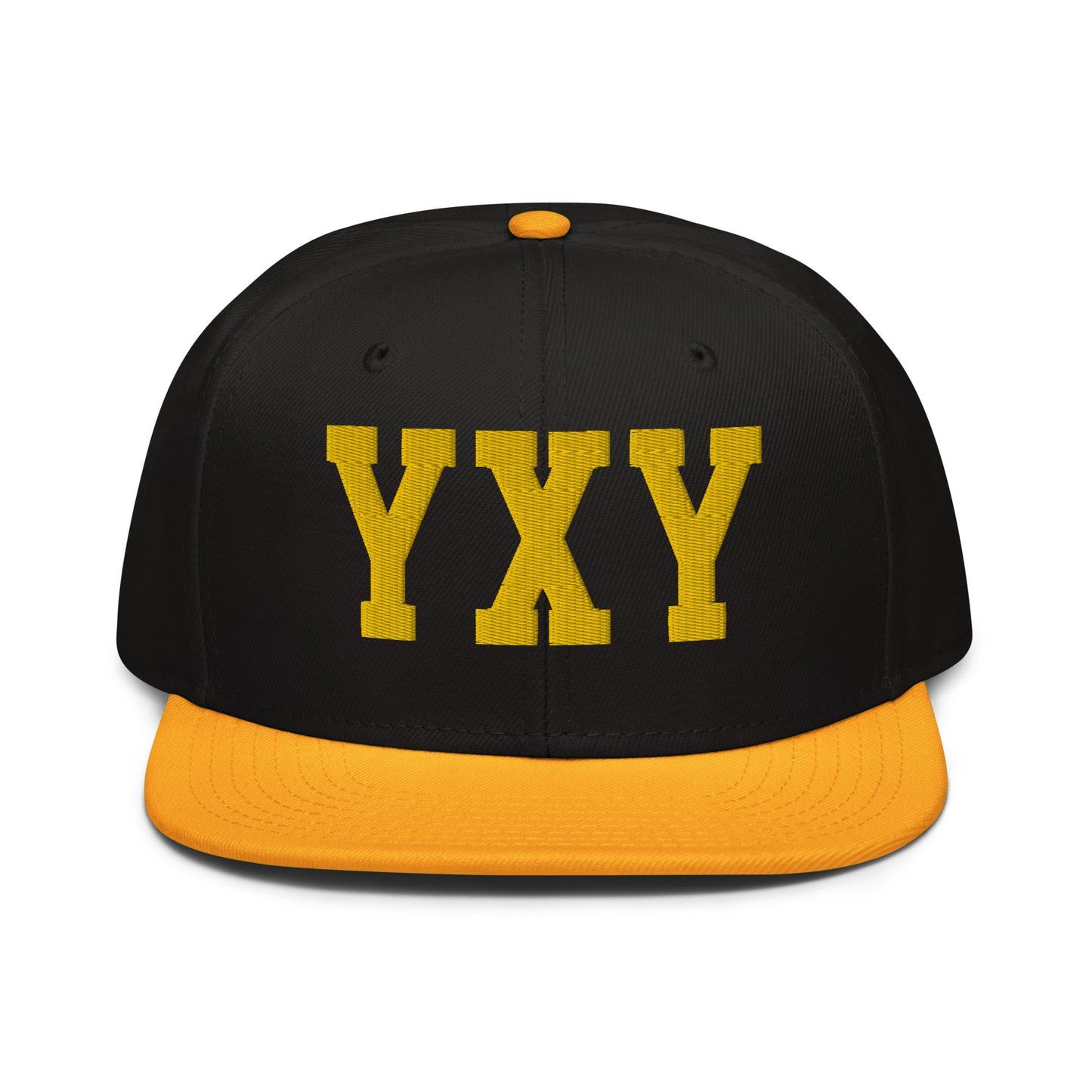 College-Style Wool-Blend Snapback Hat • Gold • YXY Whitehorse • YHM Designs - Image 07