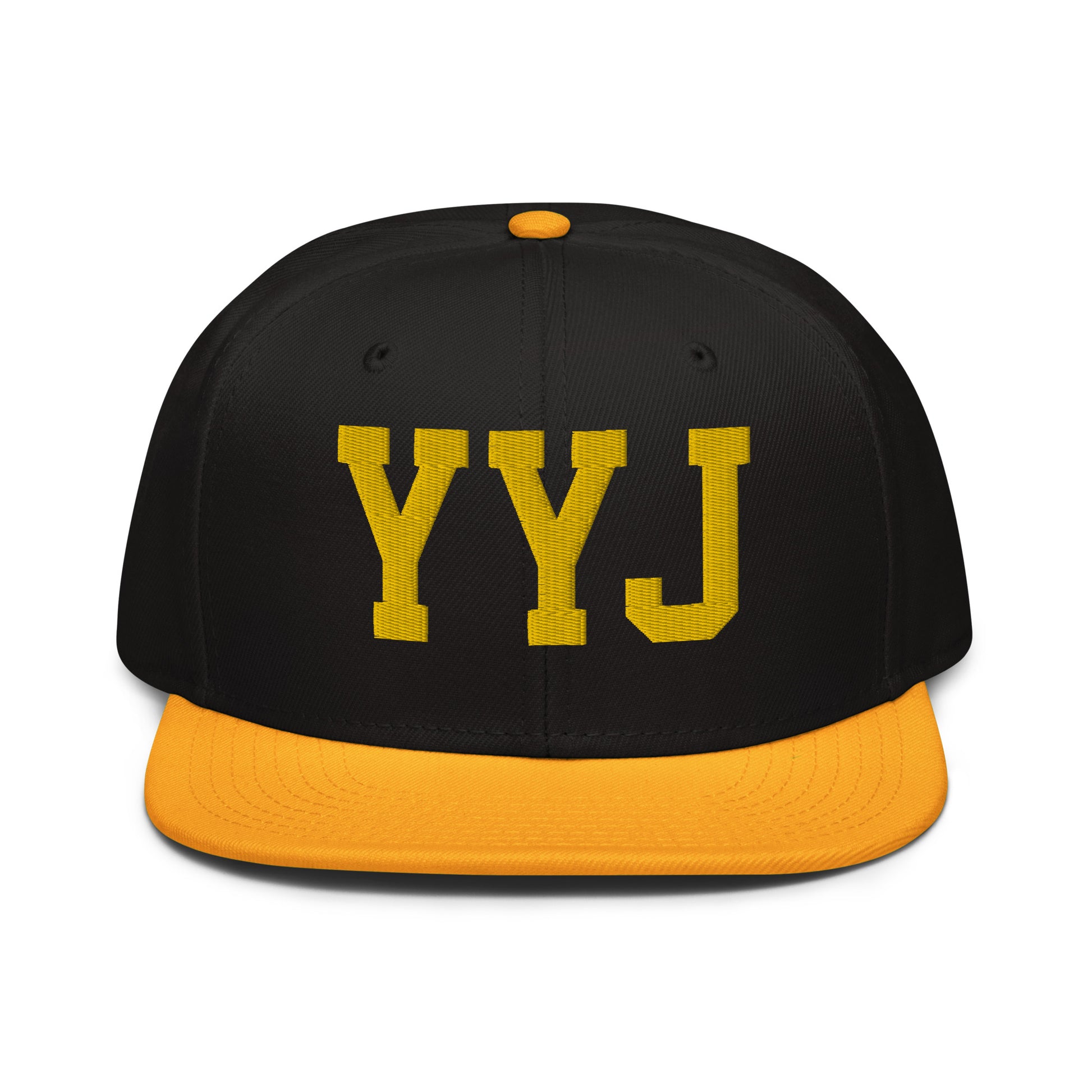 College-Style Wool-Blend Snapback Hat • Gold • YYJ Victoria • YHM Designs - Image 07