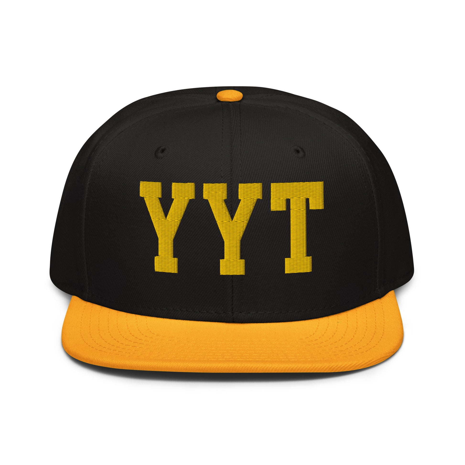 College-Style Wool-Blend Snapback Hat • Gold • YYT St. John's • YHM Designs - Image 07