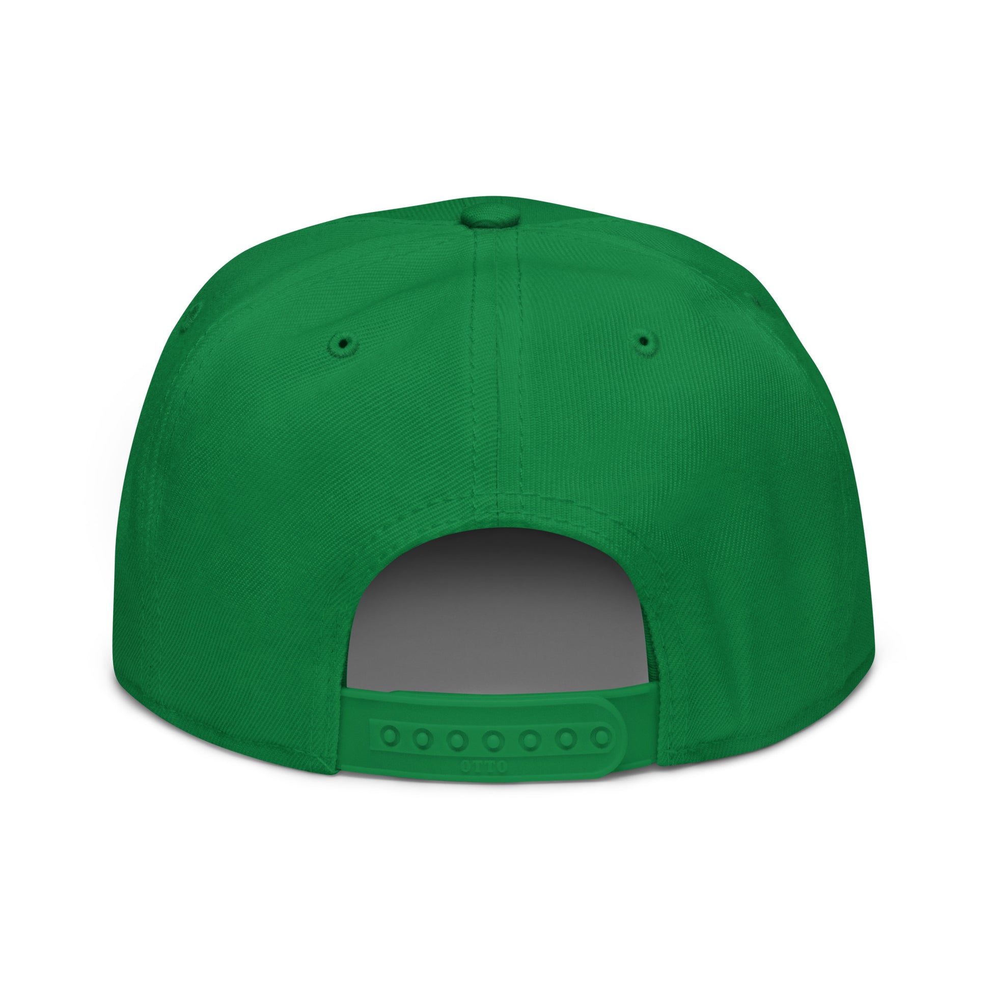 College-Style Wool-Blend Snapback Hat • Kelly Green • YZF Yellowknife • YHM Designs - Image 08