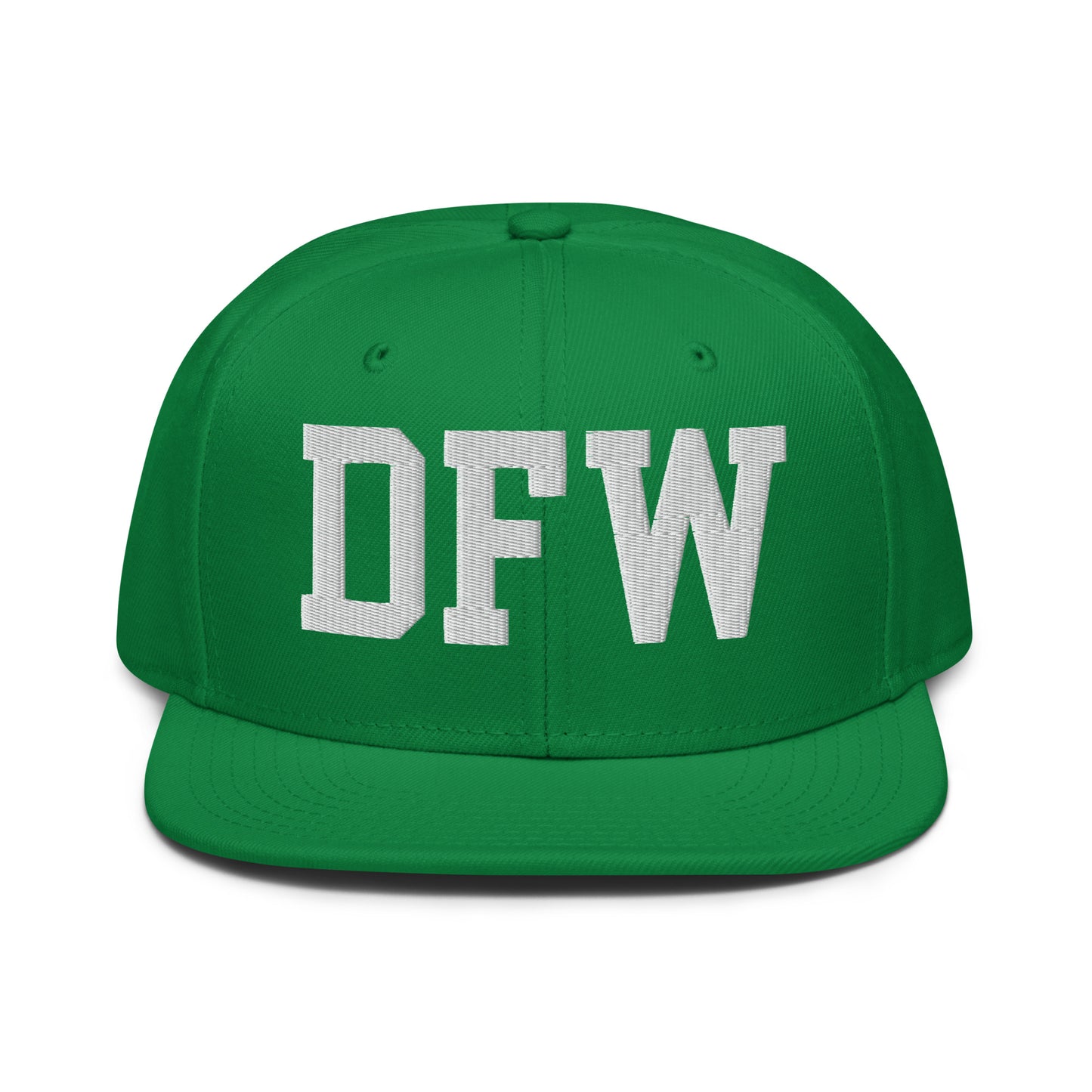 College-Style Wool-Blend Snapback Hat • White • DFW Dallas • YHM Designs - Image 18