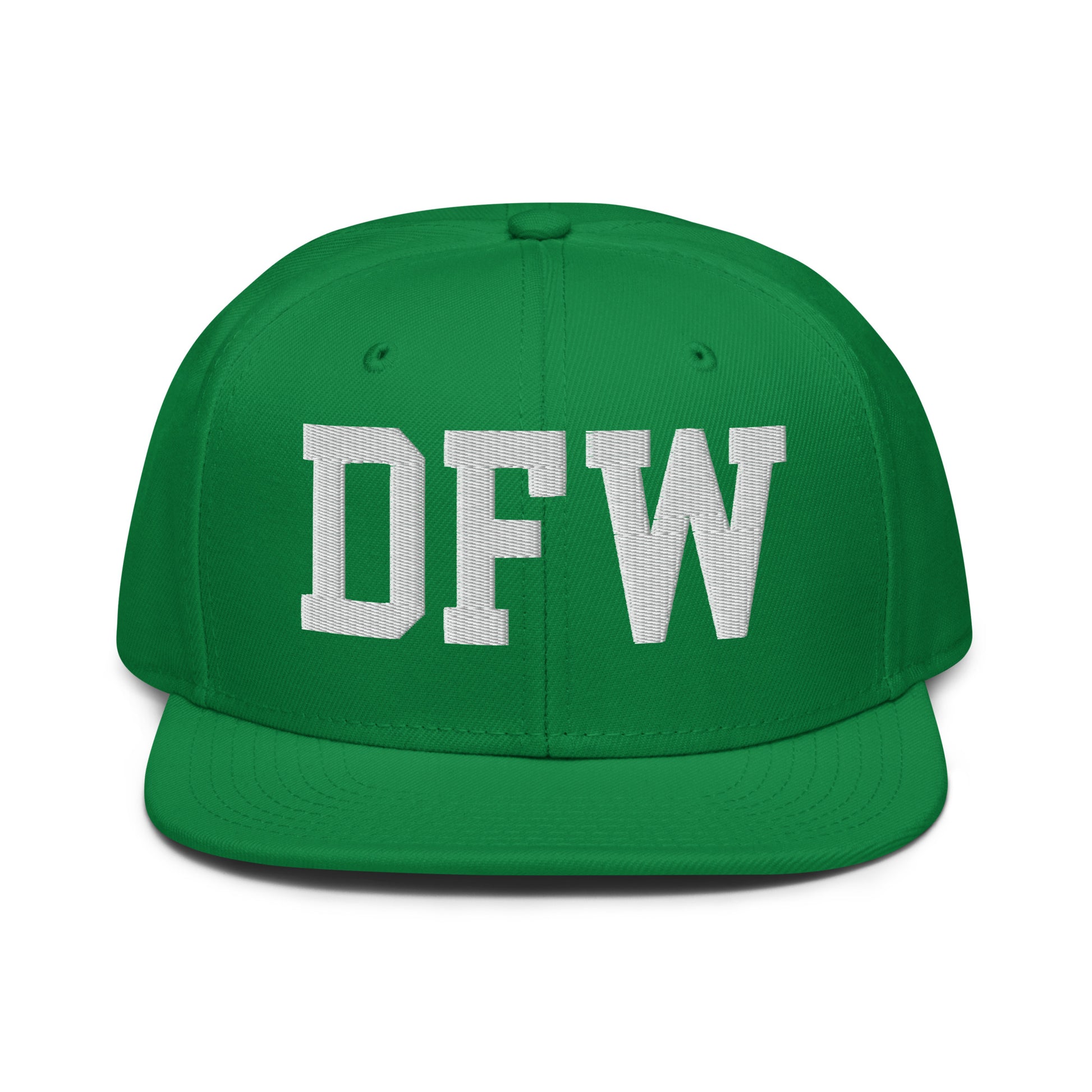 College-Style Wool-Blend Snapback Hat • White • DFW Dallas • YHM Designs - Image 18