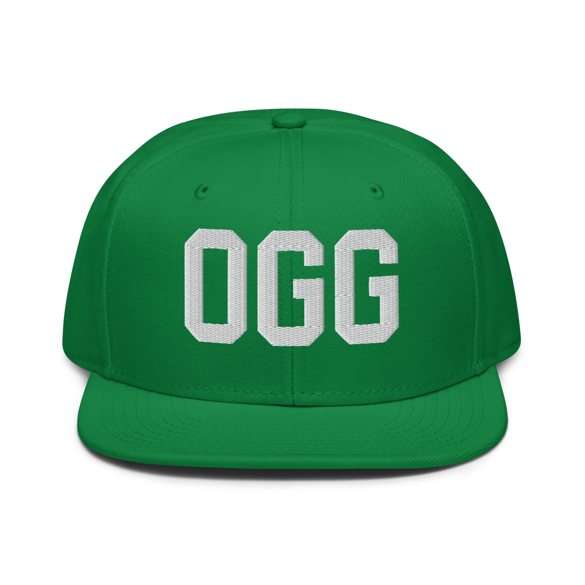 College-Style Wool-Blend Snapback Hat • White • OGG Maui • YHM Designs - Image 18