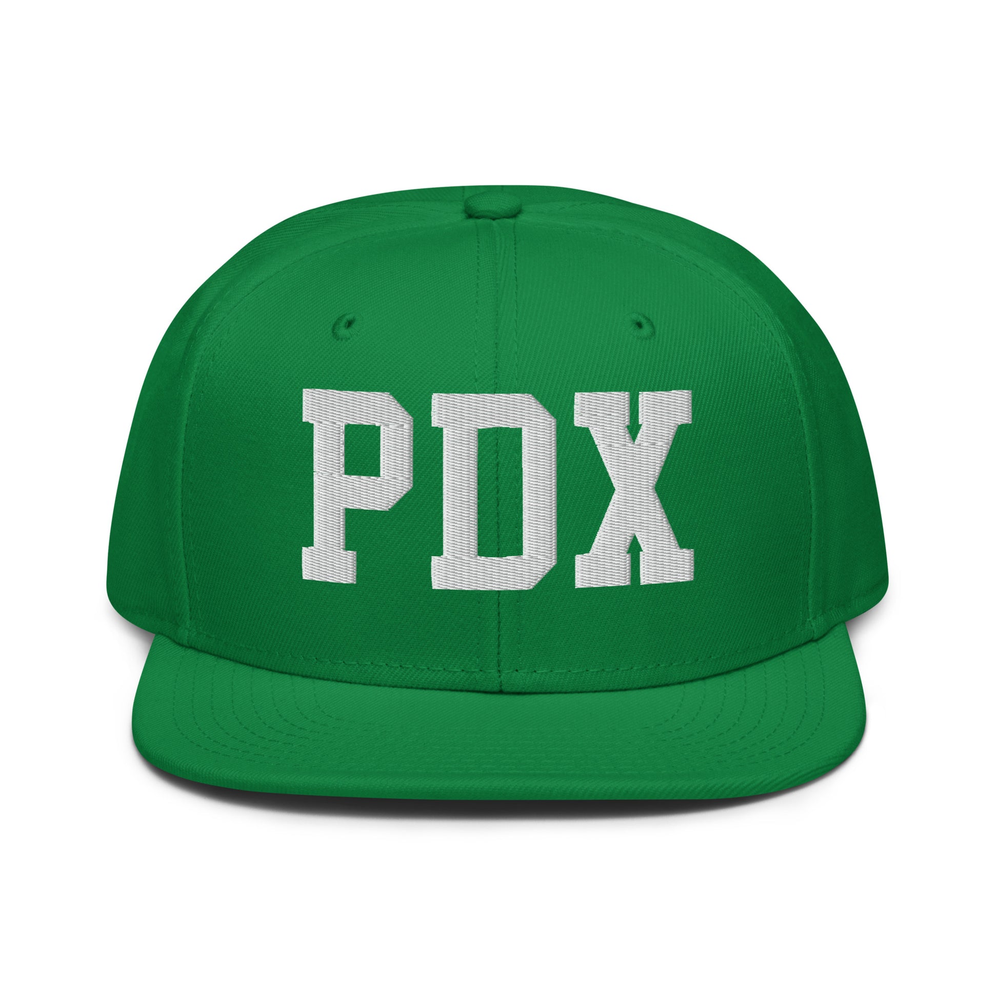 College-Style Wool-Blend Snapback Hat • White • PDX Portland • YHM Designs - Image 18