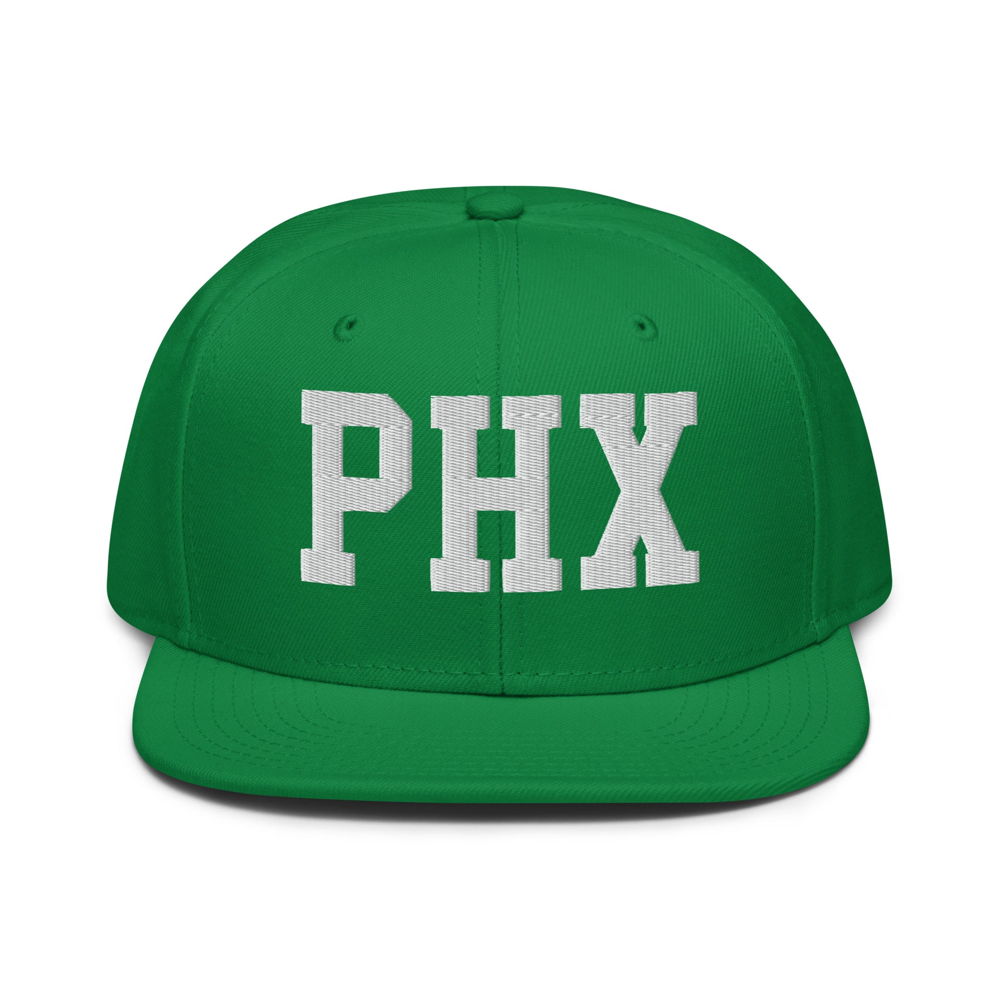 College-Style Wool-Blend Snapback Hat • White • PHX Phoenix • YHM Designs - Image 18