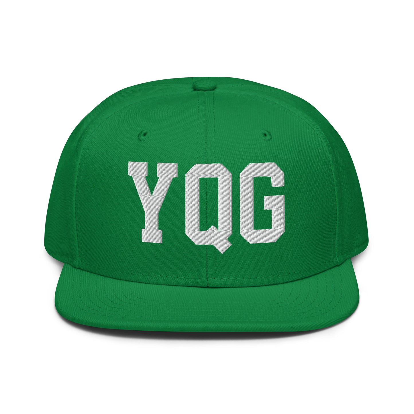 College-Style Wool-Blend Snapback Hat • White • YQG Windsor • YHM Designs - Image 18