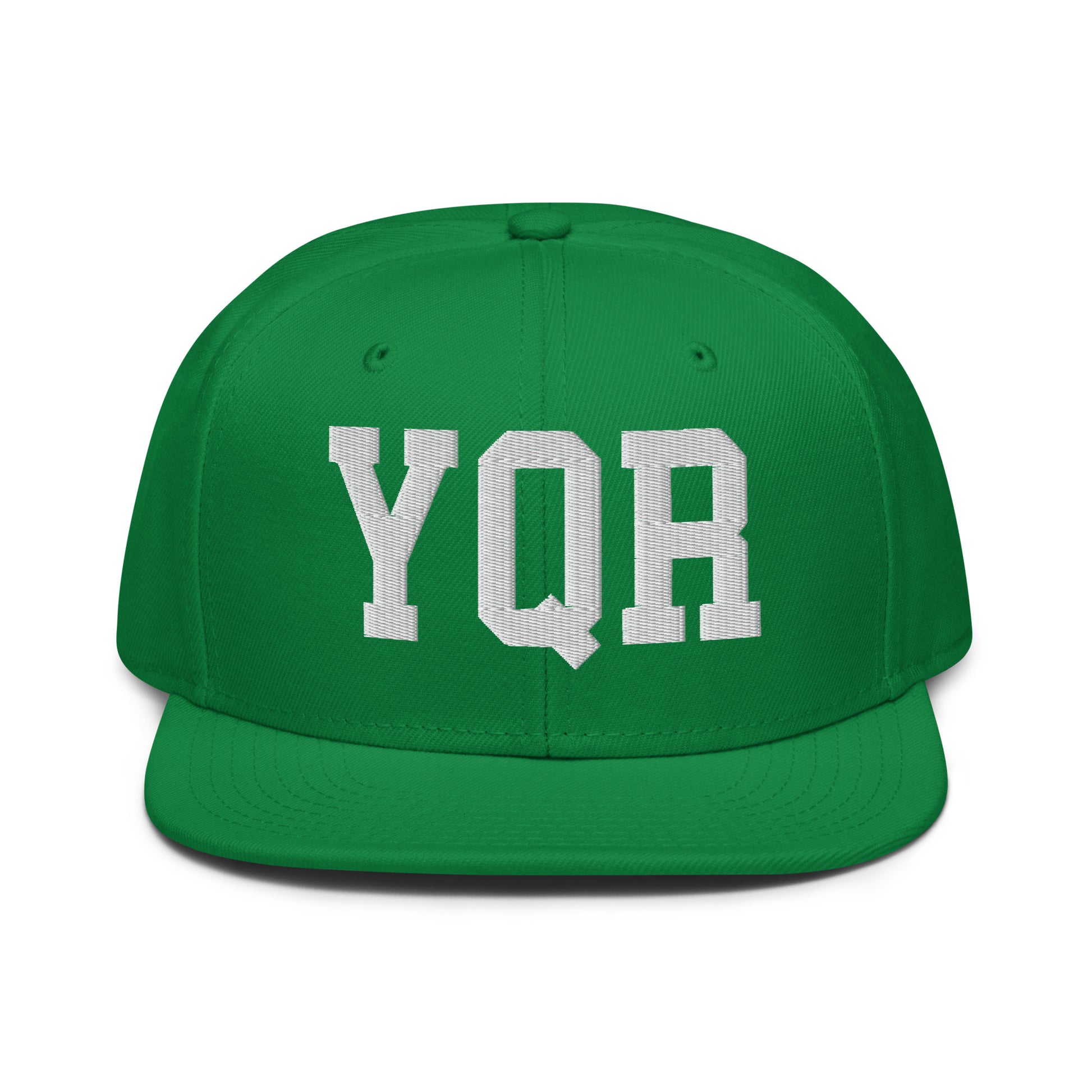 College-Style Wool-Blend Snapback Hat • White • YQR Regina • YHM Designs - Image 18