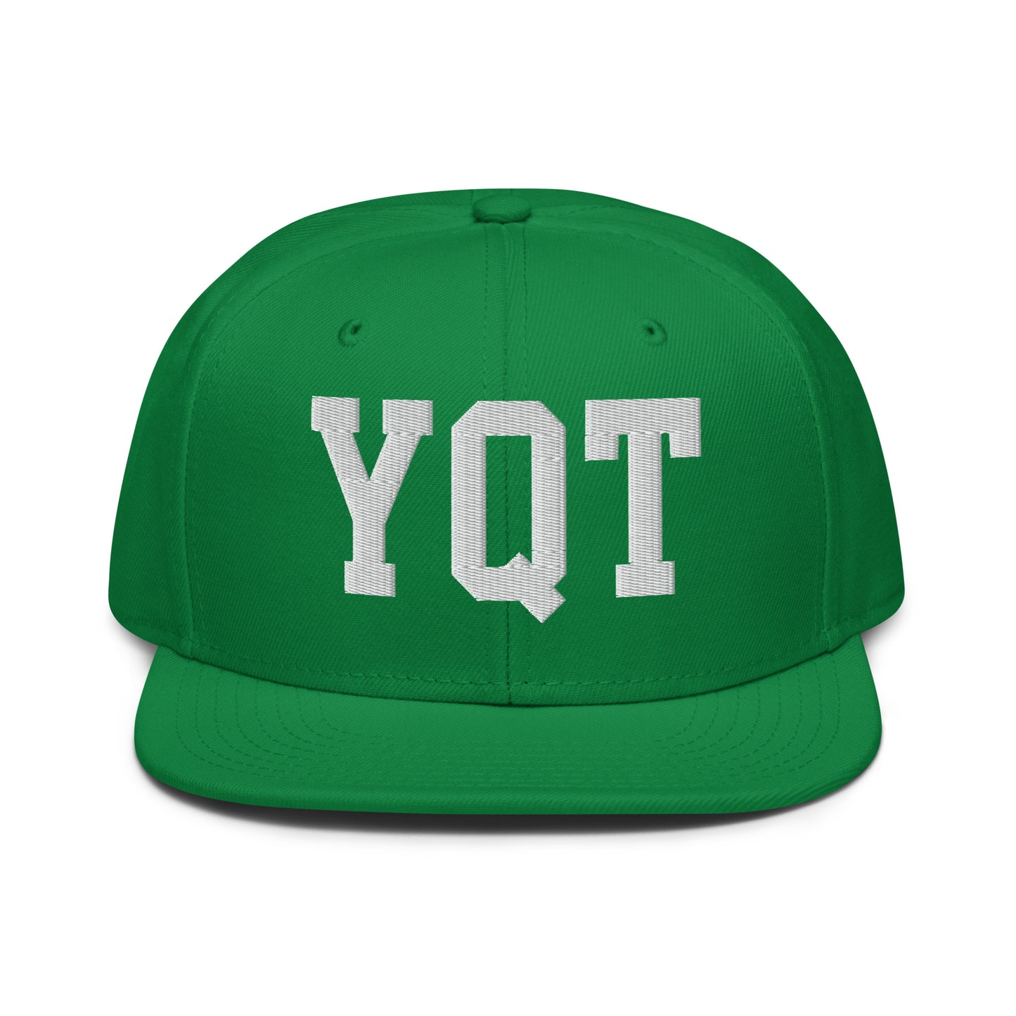 College-Style Wool-Blend Snapback Hat • White • YQT Thunder Bay • YHM Designs - Image 18
