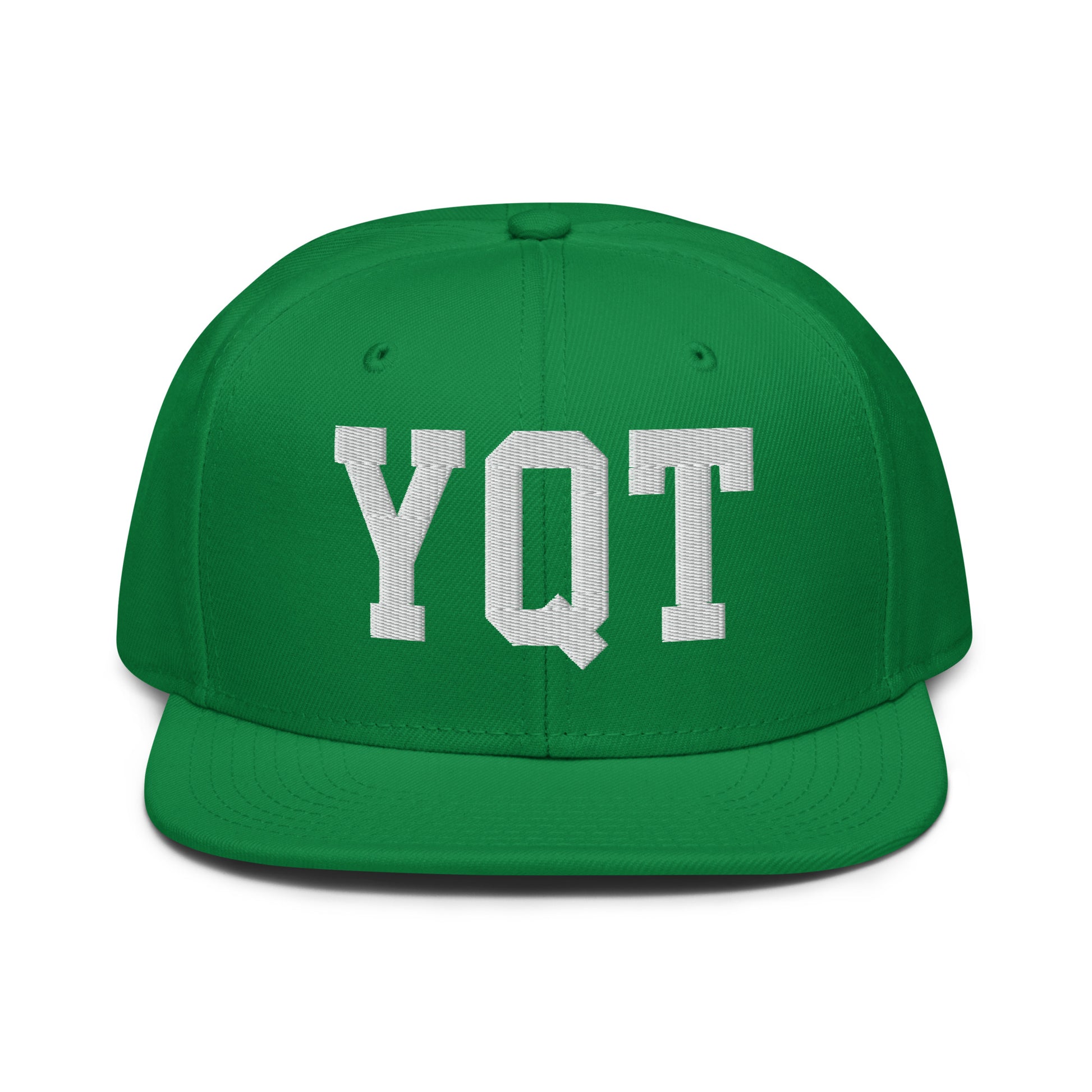 College-Style Wool-Blend Snapback Hat • White • YQT Thunder Bay • YHM Designs - Image 18