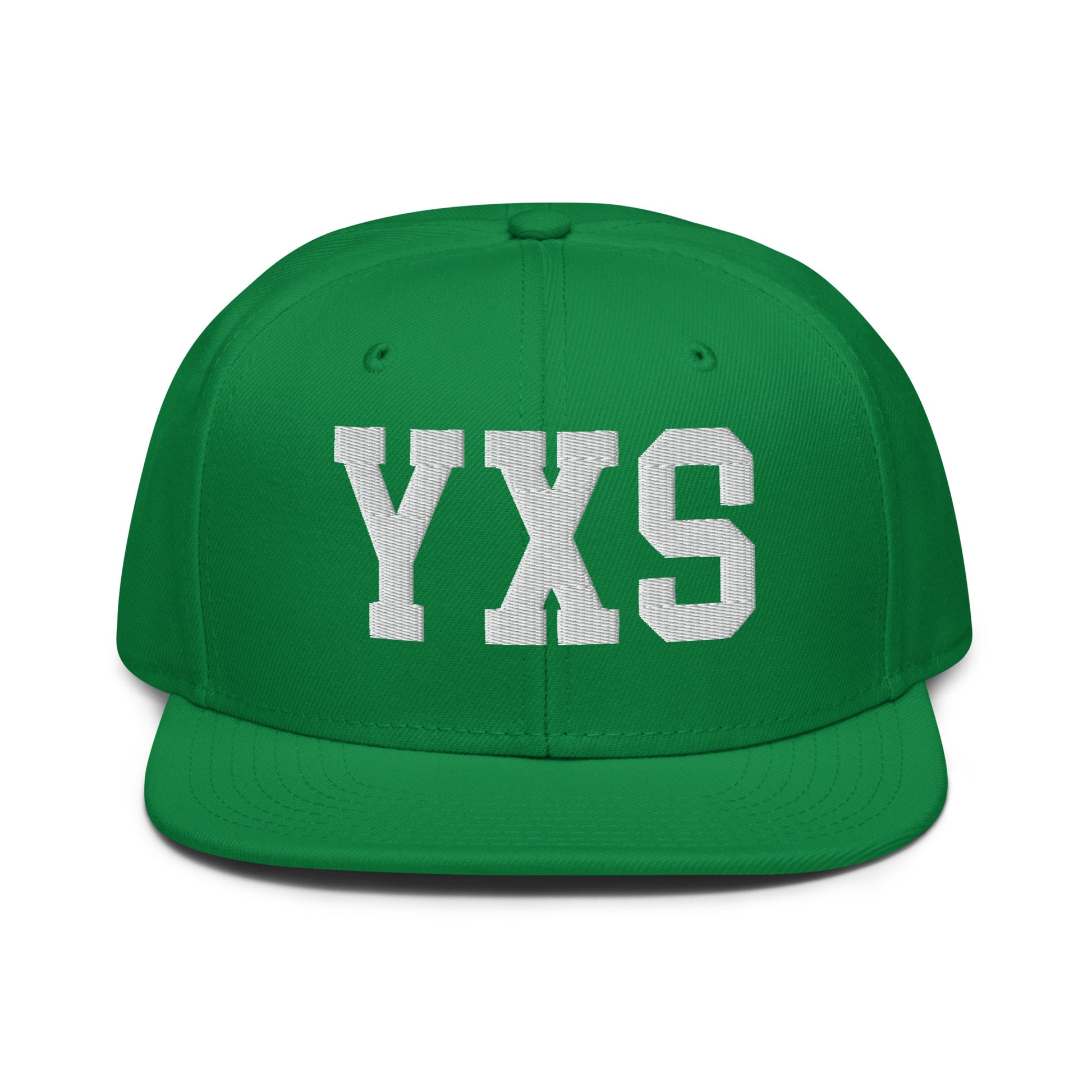 College-Style Wool-Blend Snapback Hat • White • YXS Prince George • YHM Designs - Image 18