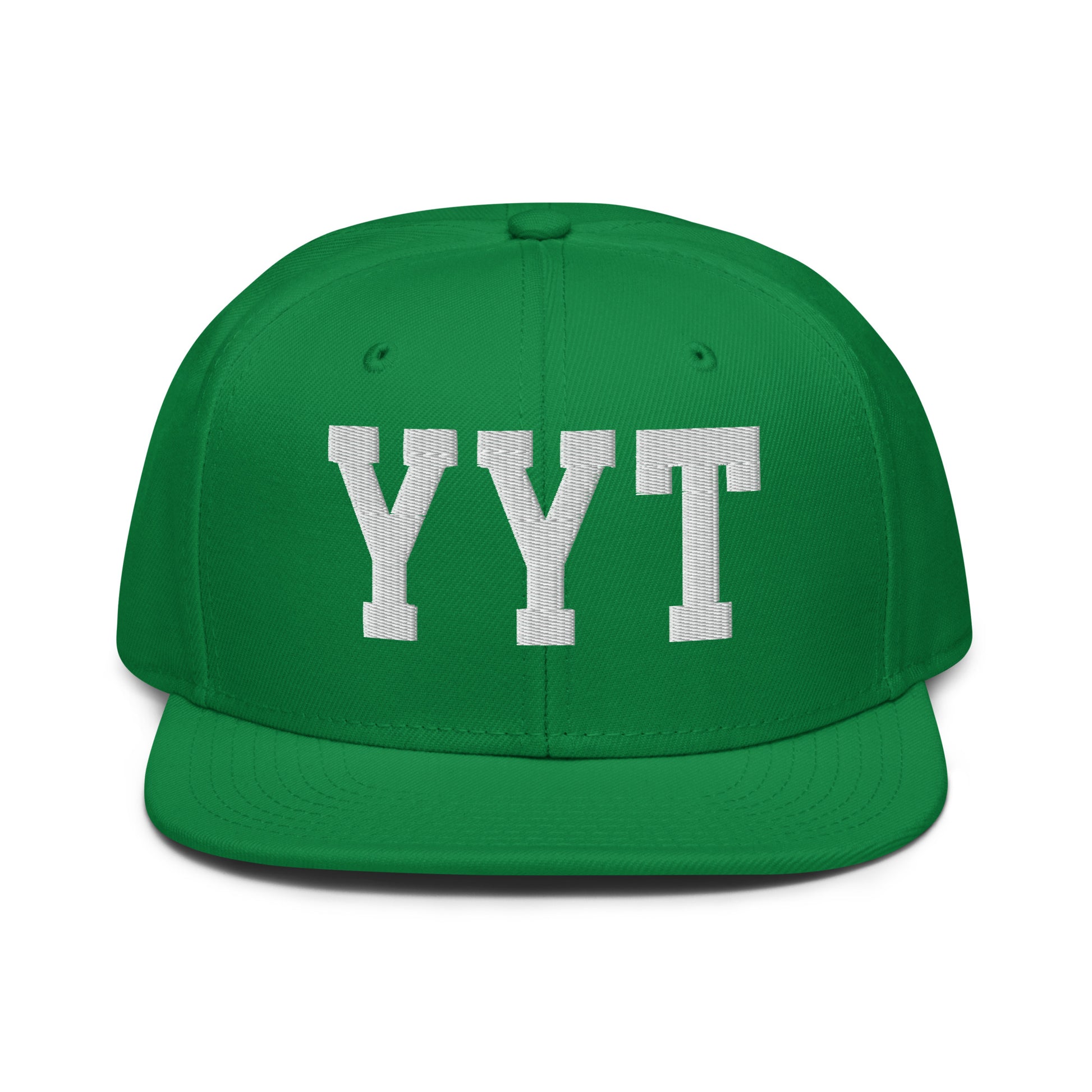 College-Style Wool-Blend Snapback Hat • White • YYT St. John's • YHM Designs - Image 18