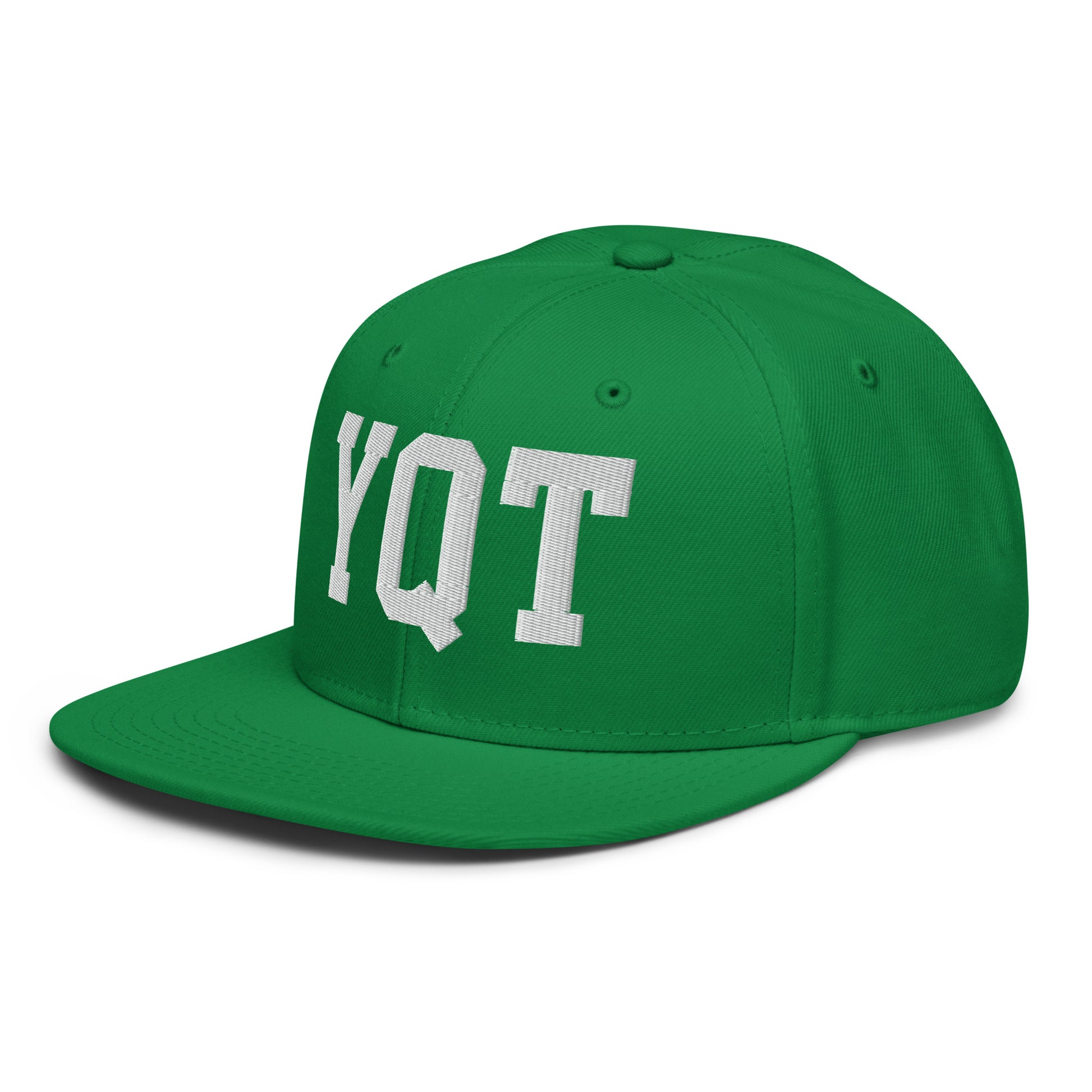 College-Style Wool-Blend Snapback Hat • White • YQT Thunder Bay • YHM Designs - Image 20