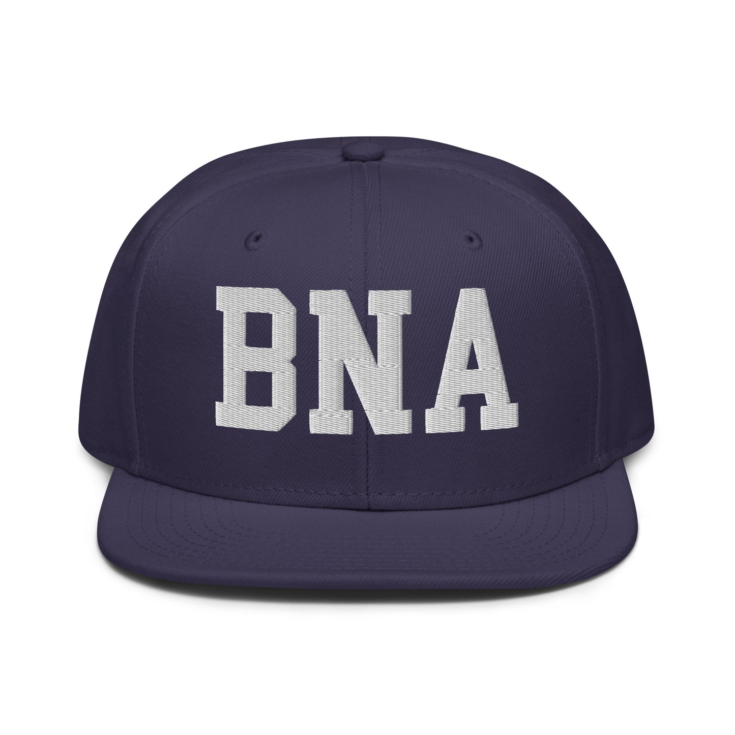 College-Style Wool-Blend Snapback Hat • White • BNA Nashville • YHM Designs - Image 10