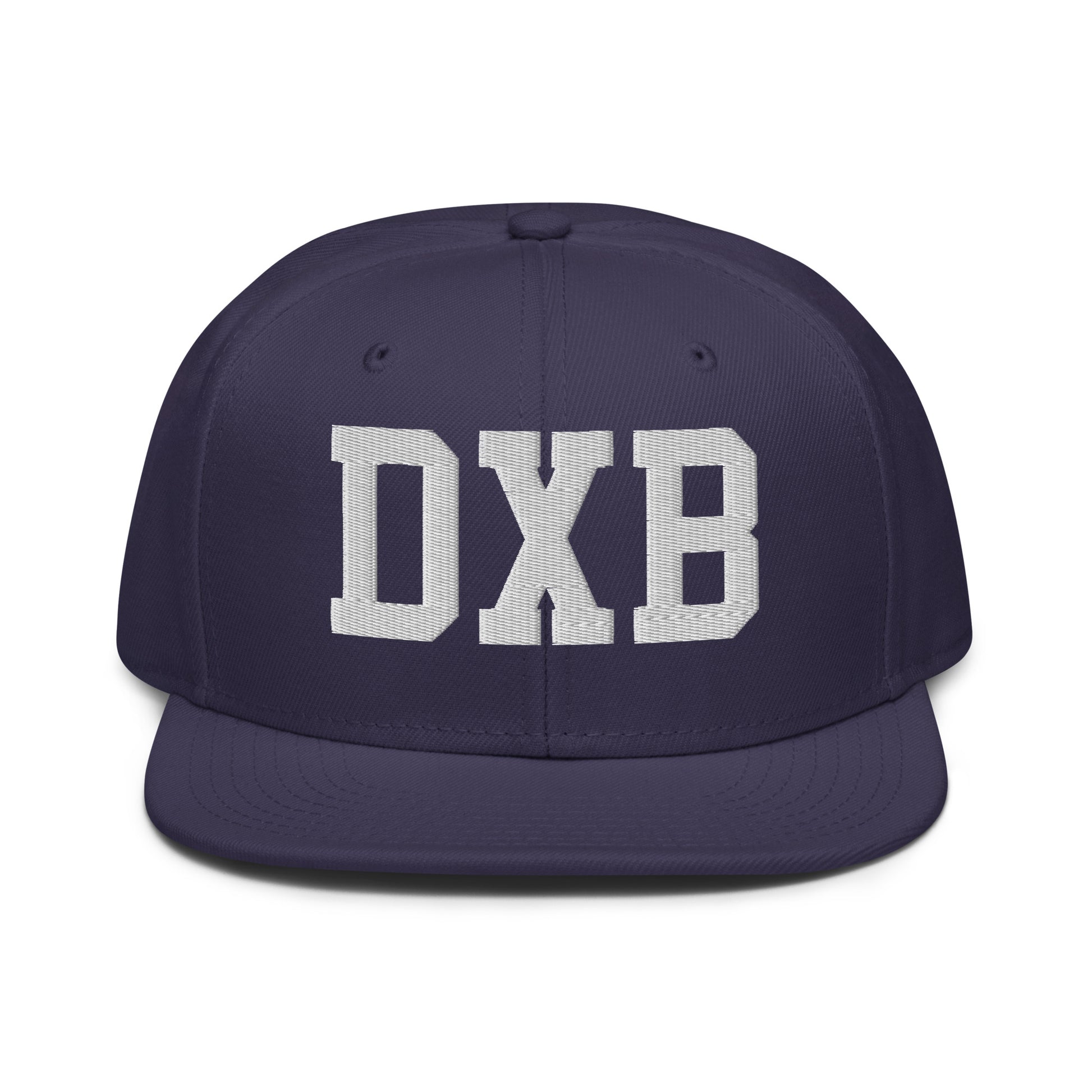 College-Style Wool-Blend Snapback Hat • White • DXB Dubai • YHM Designs - Image 10