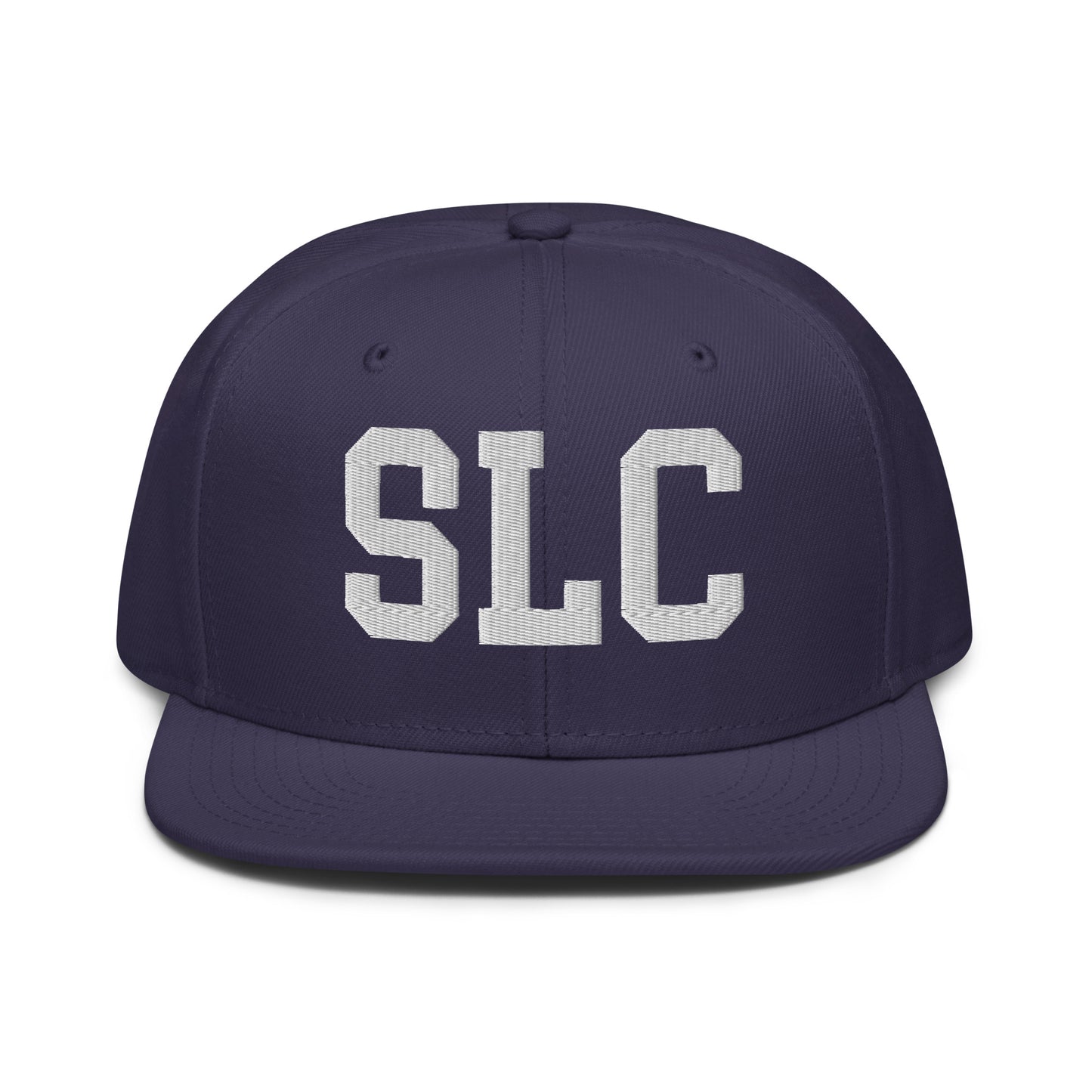 College-Style Wool-Blend Snapback Hat • White • SLC Salt Lake City • YHM Designs - Image 10