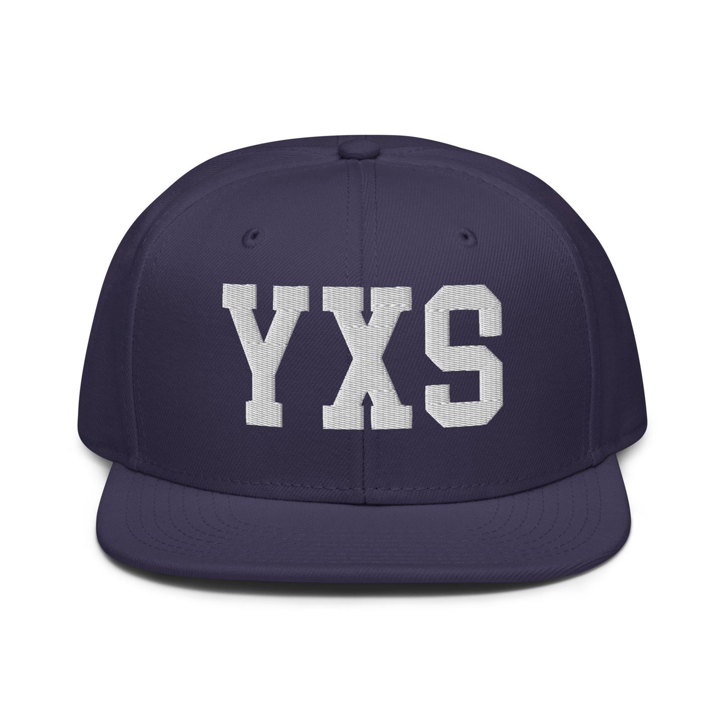 College-Style Wool-Blend Snapback Hat • White • YXS Prince George • YHM Designs - Image 10