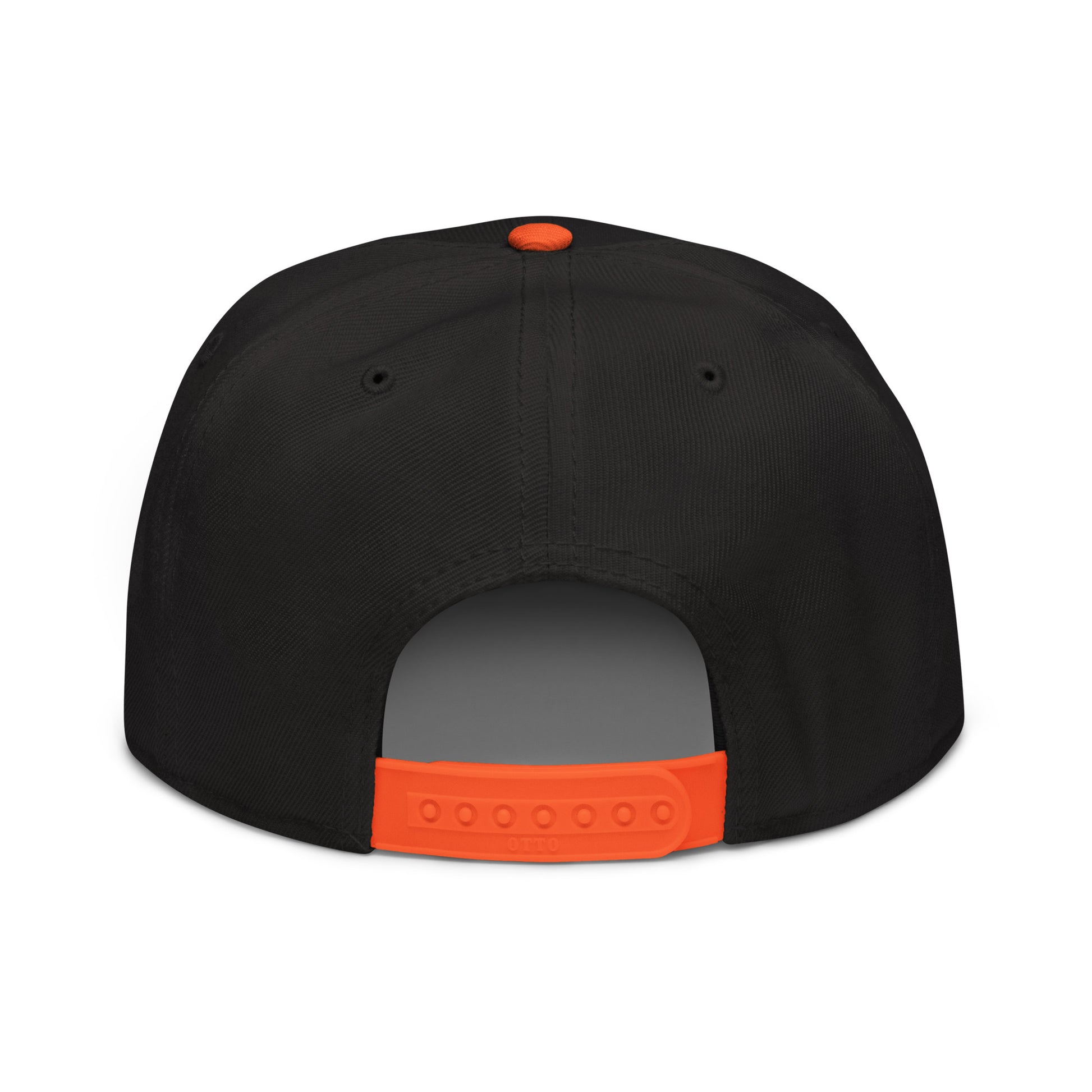 College-Style Wool-Blend Snapback Hat • Orange • MAD Madrid • YHM Designs - Image 08