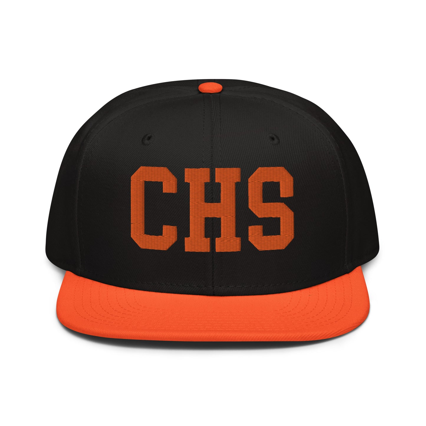 College-Style Wool-Blend Snapback Hat • Orange • CHS Charleston • YHM Designs - Image 07