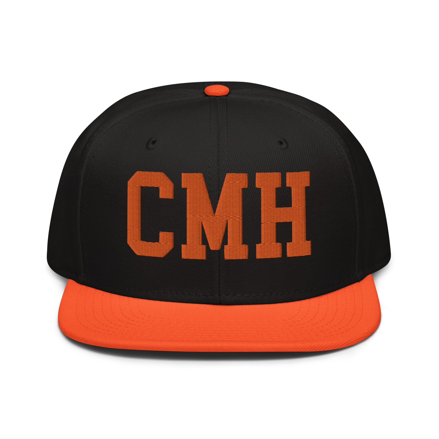 College-Style Wool-Blend Snapback Hat • Orange • CMH Columbus • YHM Designs - Image 07