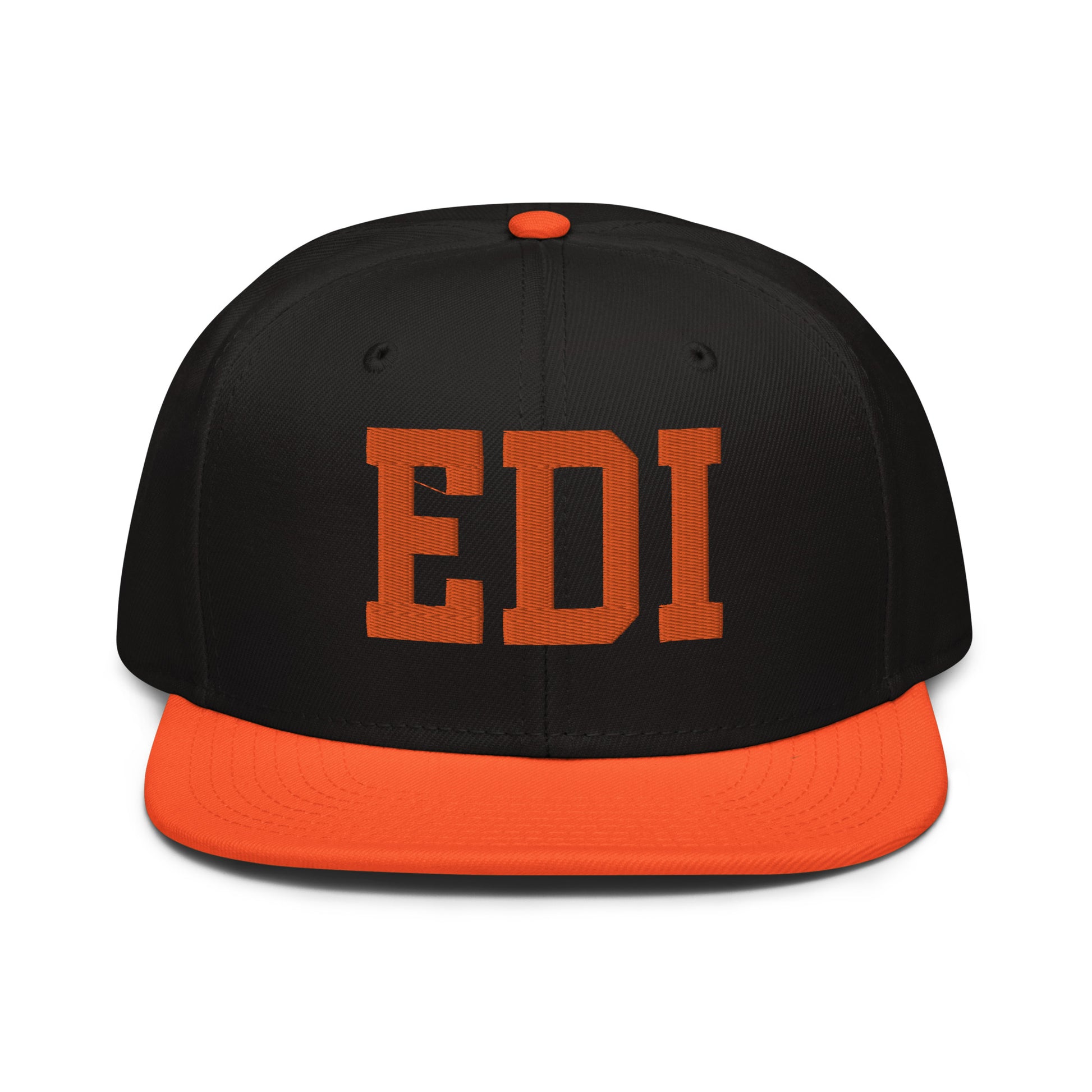 College-Style Wool-Blend Snapback Hat • Orange • EDI Edinburgh • YHM Designs - Image 07