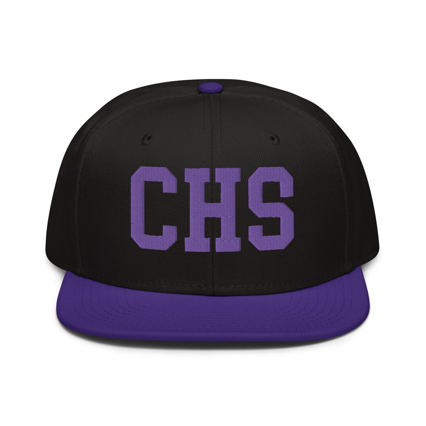College-Style Wool-Blend Snapback Hat • Purple • CHS Charleston • YHM Designs - Image 07