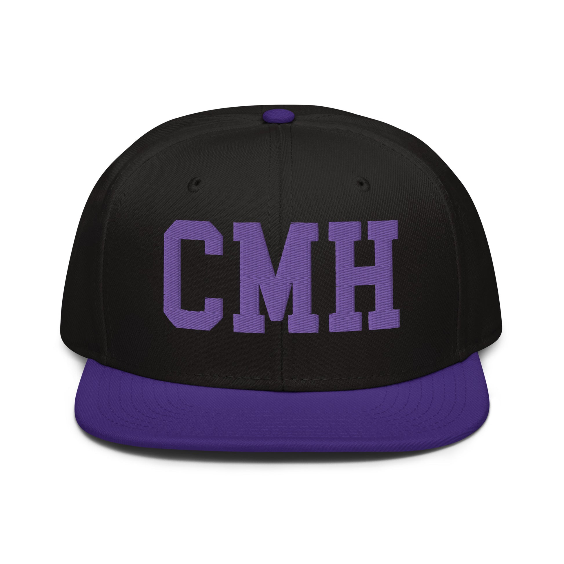College-Style Wool-Blend Snapback Hat • Purple • CMH Columbus • YHM Designs - Image 07