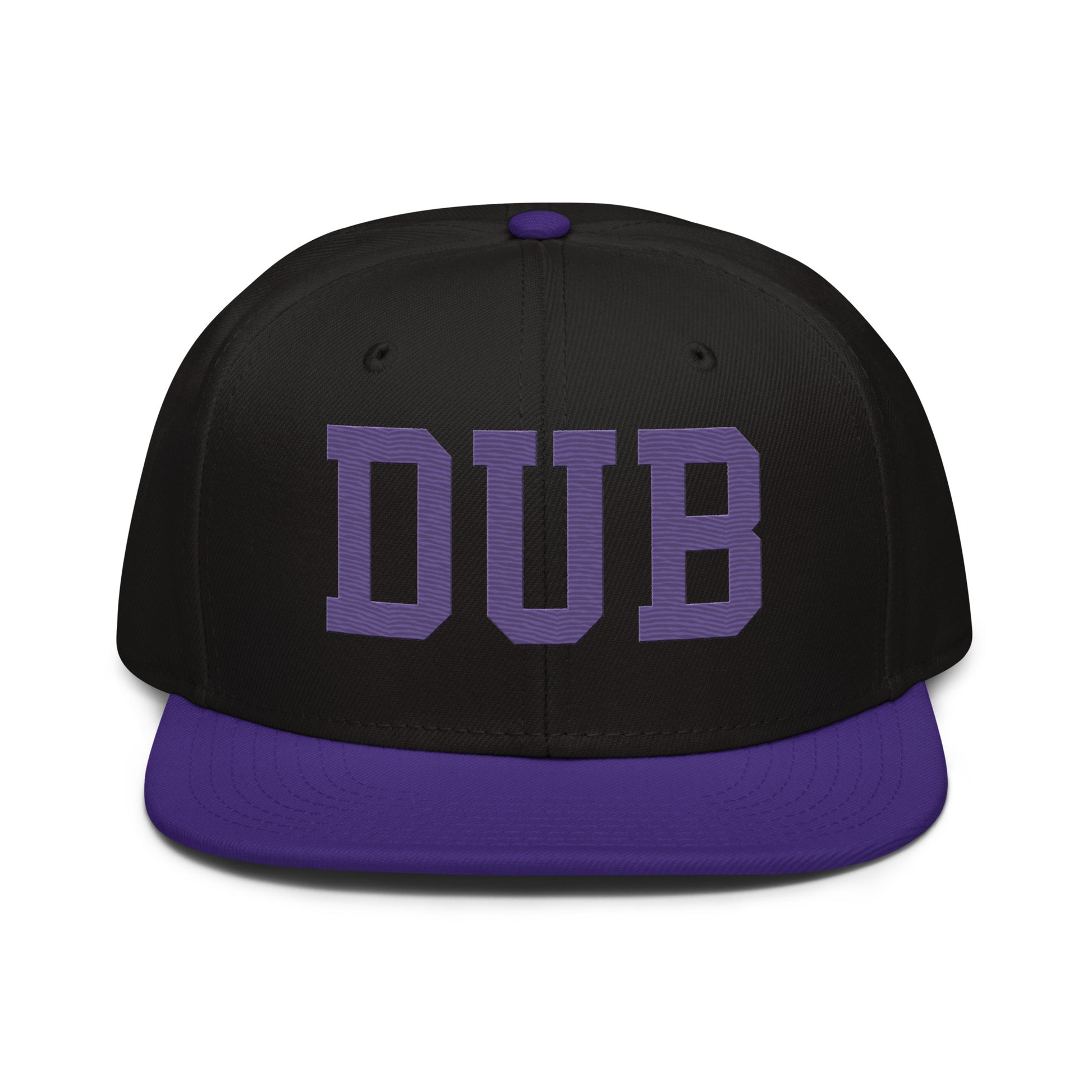 College-Style Wool-Blend Snapback Hat • Purple • DUB Dublin • YHM Designs - Image 07