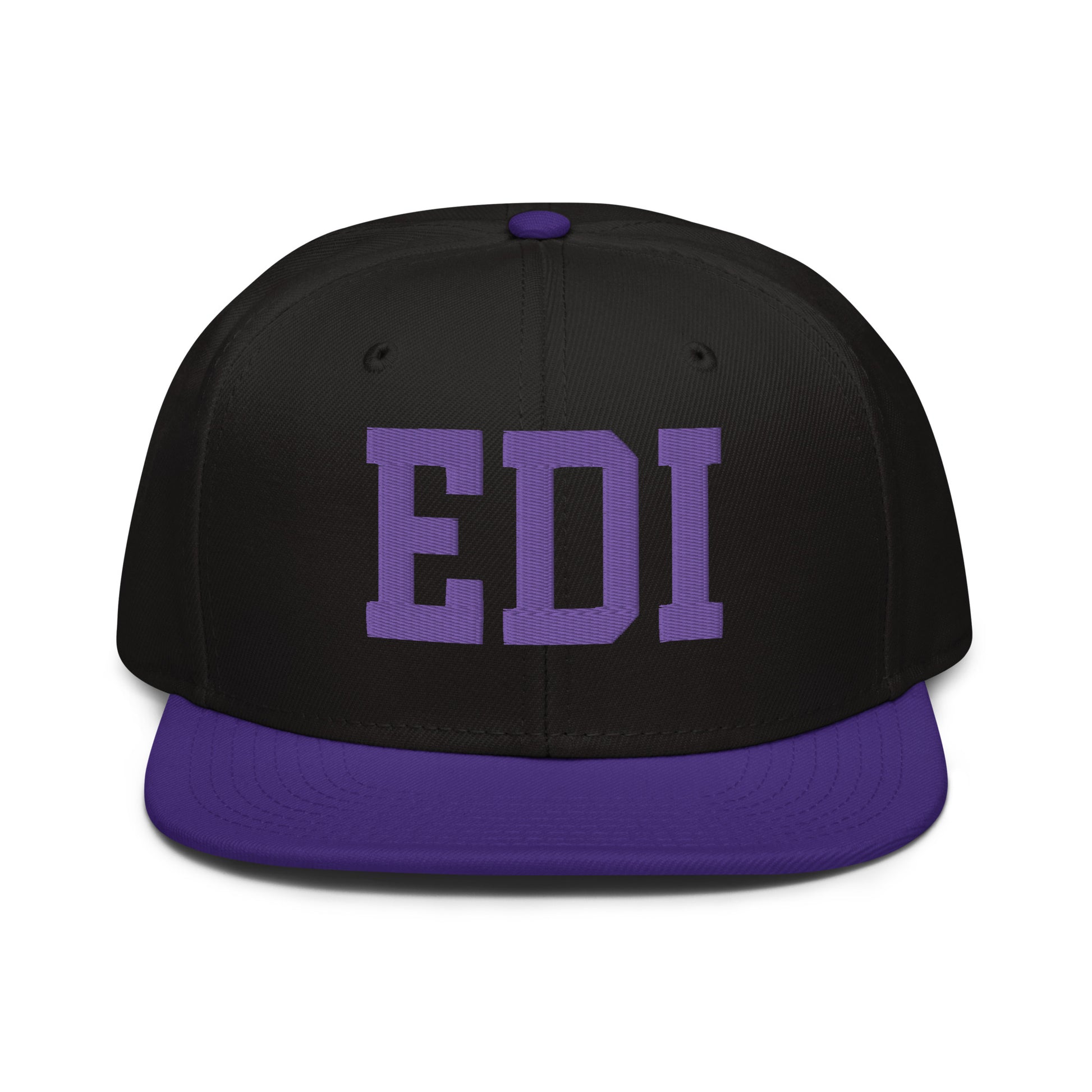 College-Style Wool-Blend Snapback Hat • Purple • EDI Edinburgh • YHM Designs - Image 07