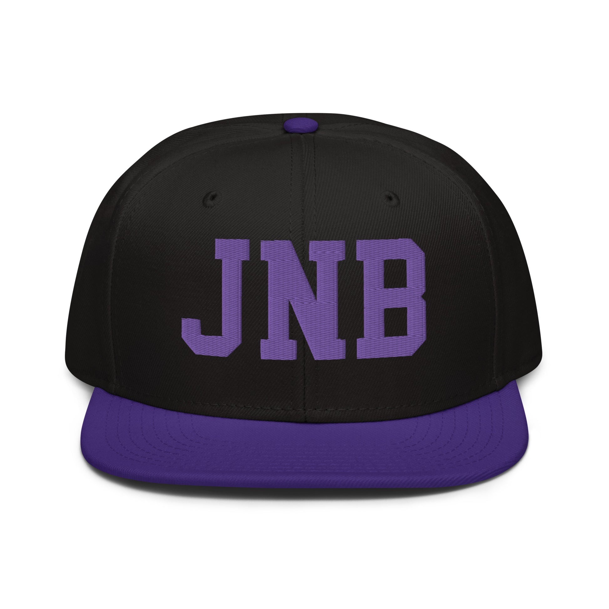 College-Style Wool-Blend Snapback Hat • Purple • JNB Johannesburg • YHM Designs - Image 07
