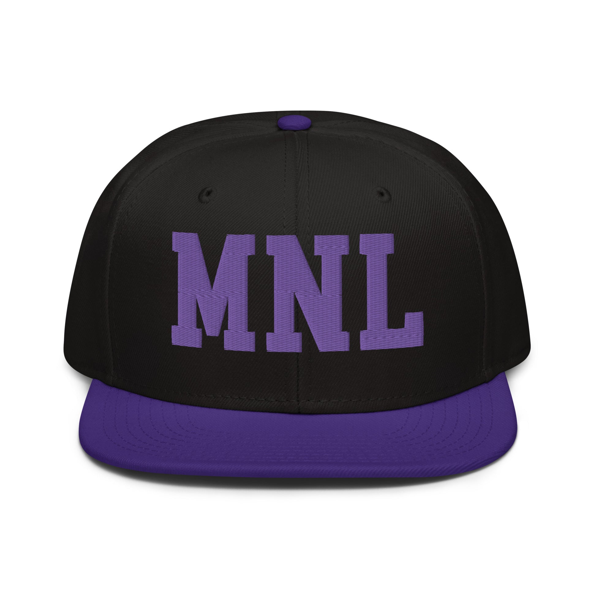 College-Style Wool-Blend Snapback Hat • Purple • MNL Manila • YHM Designs - Image 07