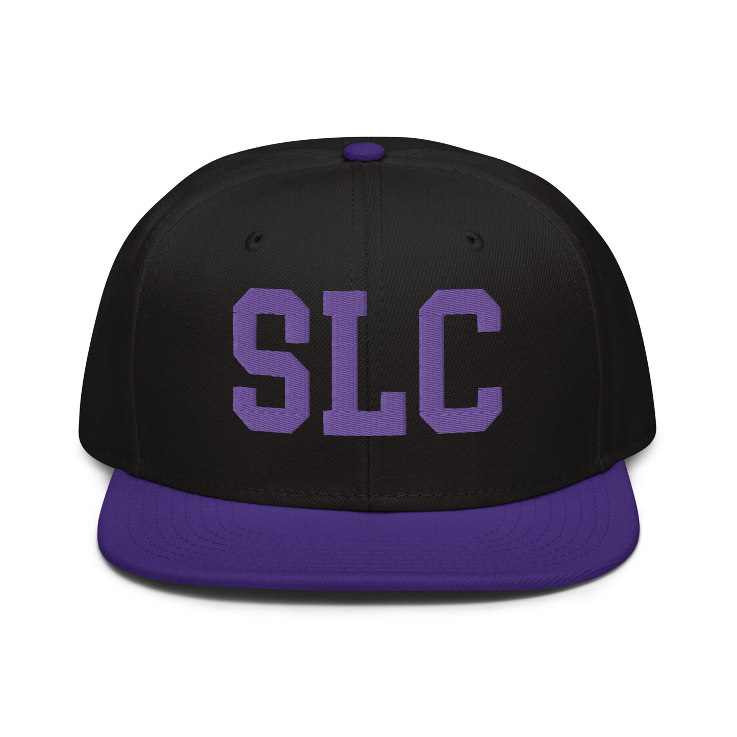 College-Style Wool-Blend Snapback Hat • Purple • SLC Salt Lake City • YHM Designs - Image 07