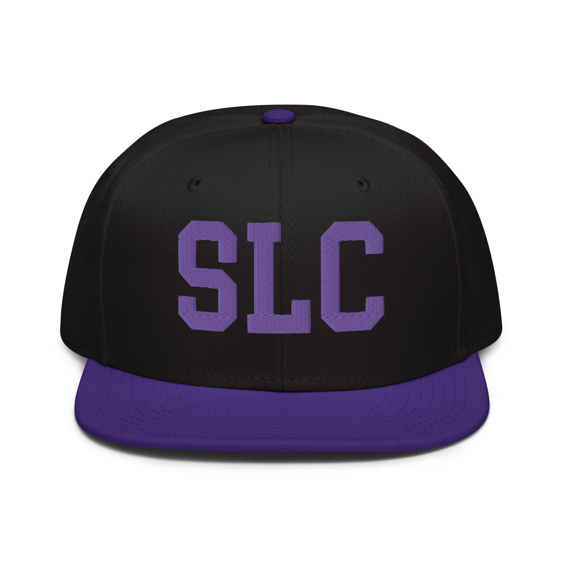 College-Style Wool-Blend Snapback Hat • Purple • SLC Salt Lake City • YHM Designs - Image 07