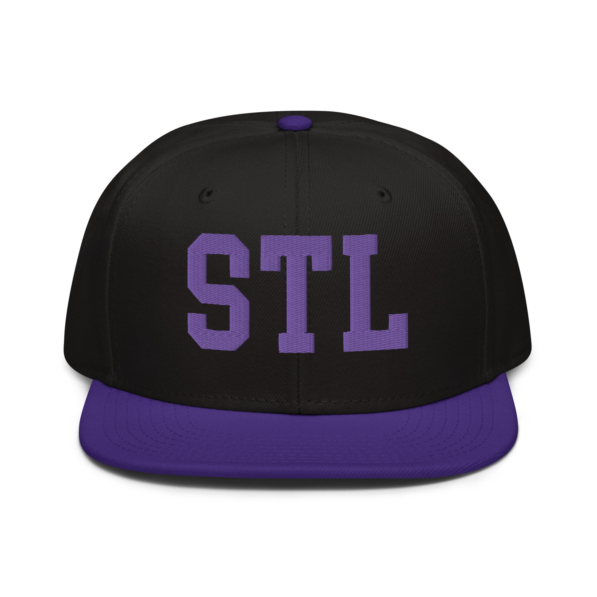 College-Style Wool-Blend Snapback Hat • Purple • STL St. Louis • YHM Designs - Image 07