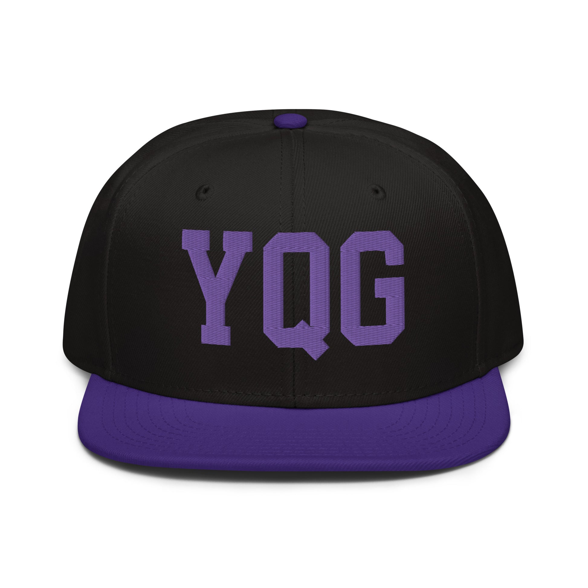 College-Style Wool-Blend Snapback Hat • Purple • YQG Windsor • YHM Designs - Image 07