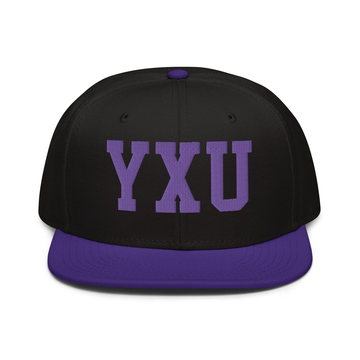 College-Style Wool-Blend Snapback Hat • Purple • YXU London • YHM Designs - Image 07