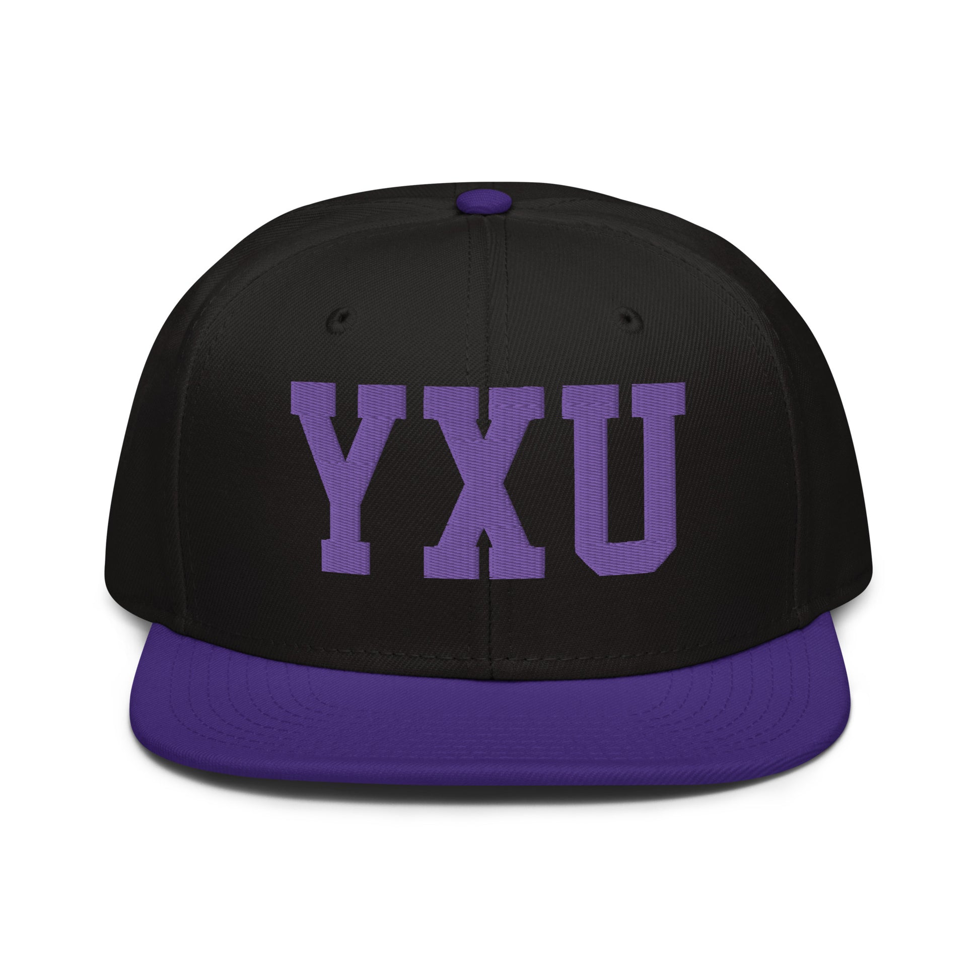 College-Style Wool-Blend Snapback Hat • Purple • YXU London • YHM Designs - Image 07
