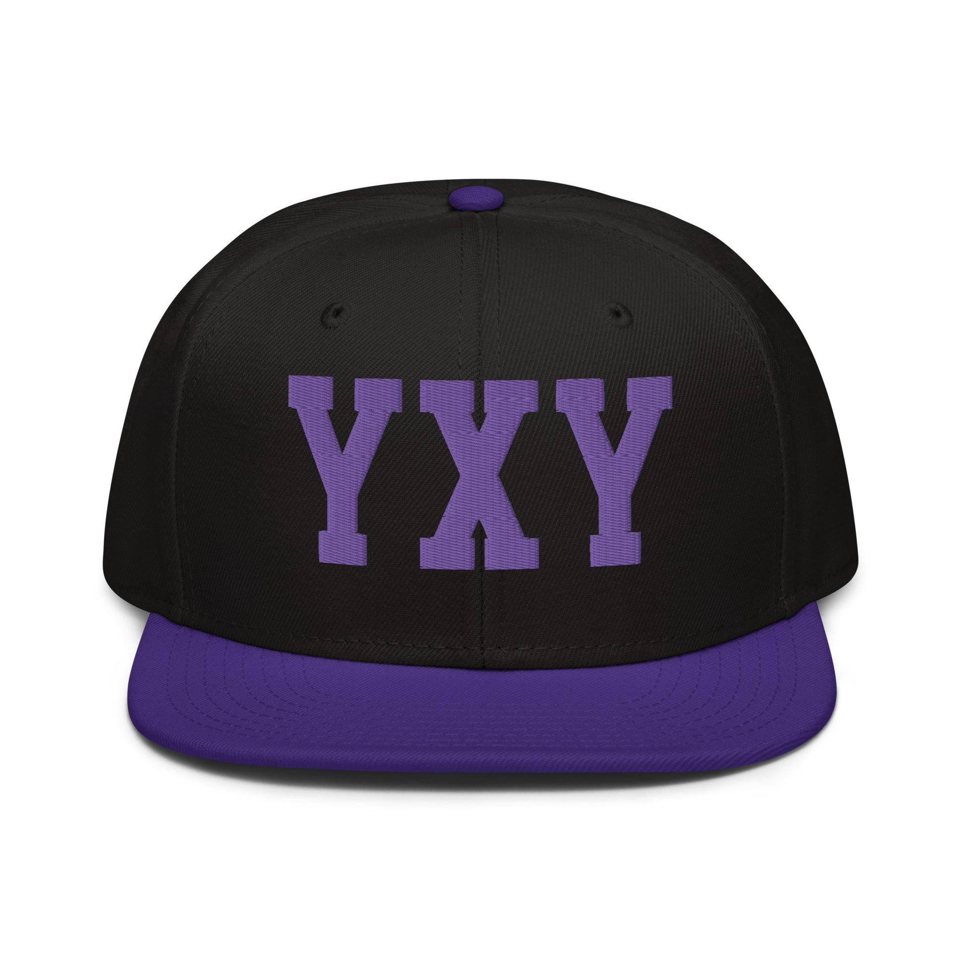 College-Style Wool-Blend Snapback Hat • Purple • YXY Whitehorse • YHM Designs - Image 07