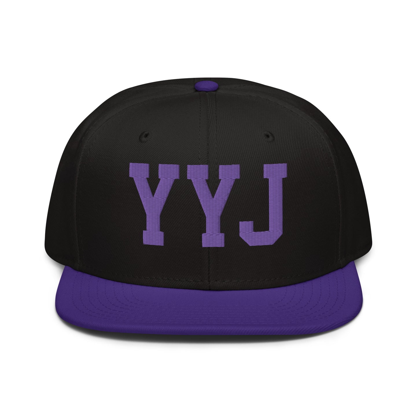 College-Style Wool-Blend Snapback Hat • Purple • YYJ Victoria • YHM Designs - Image 07